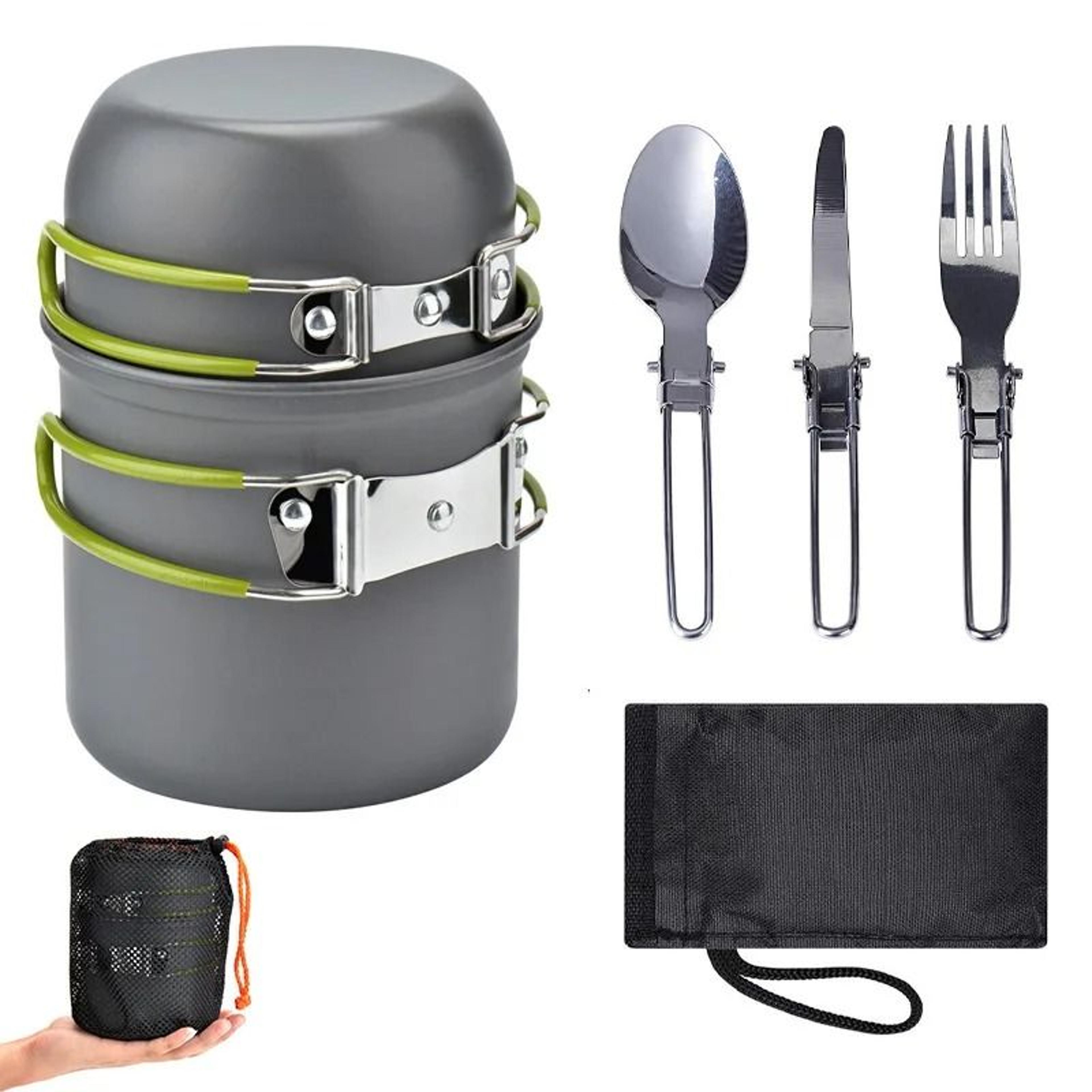 Professional 12 Person Compact Picnic Cookware  Tableware Set 8