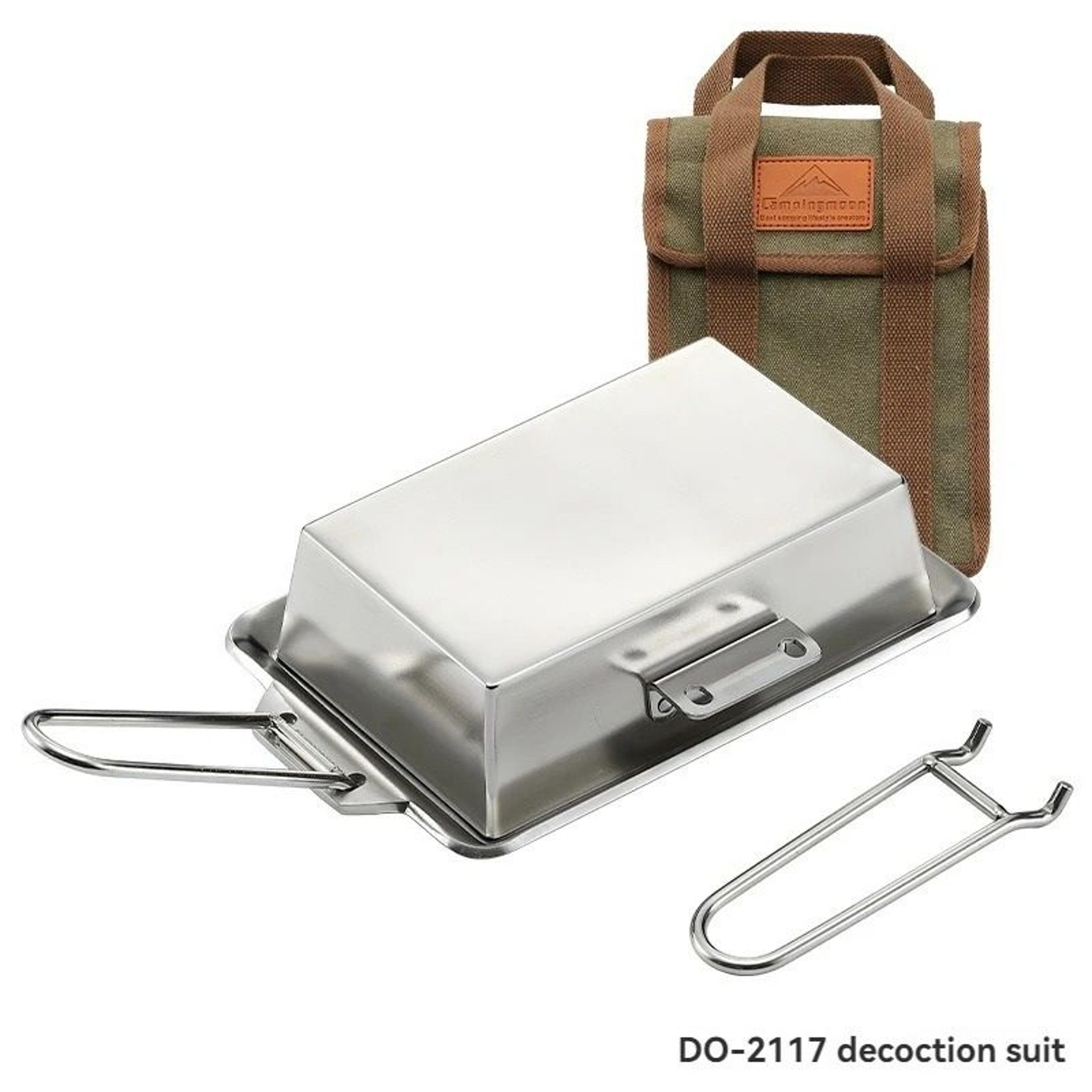 Portable Thickened Stainless Steel Steak Frying Pan 6