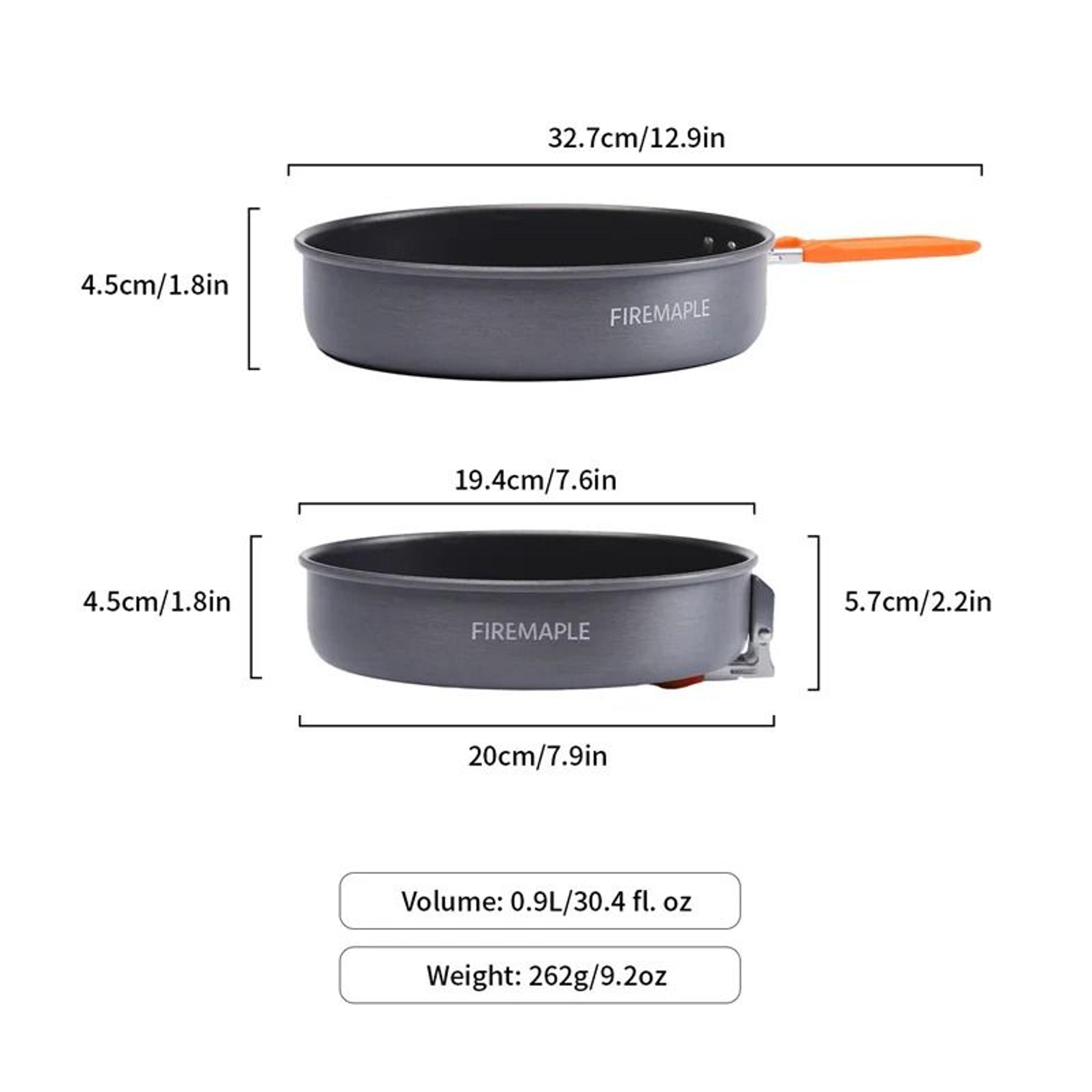 HighEfficiency NonStick Camping Skillet 1