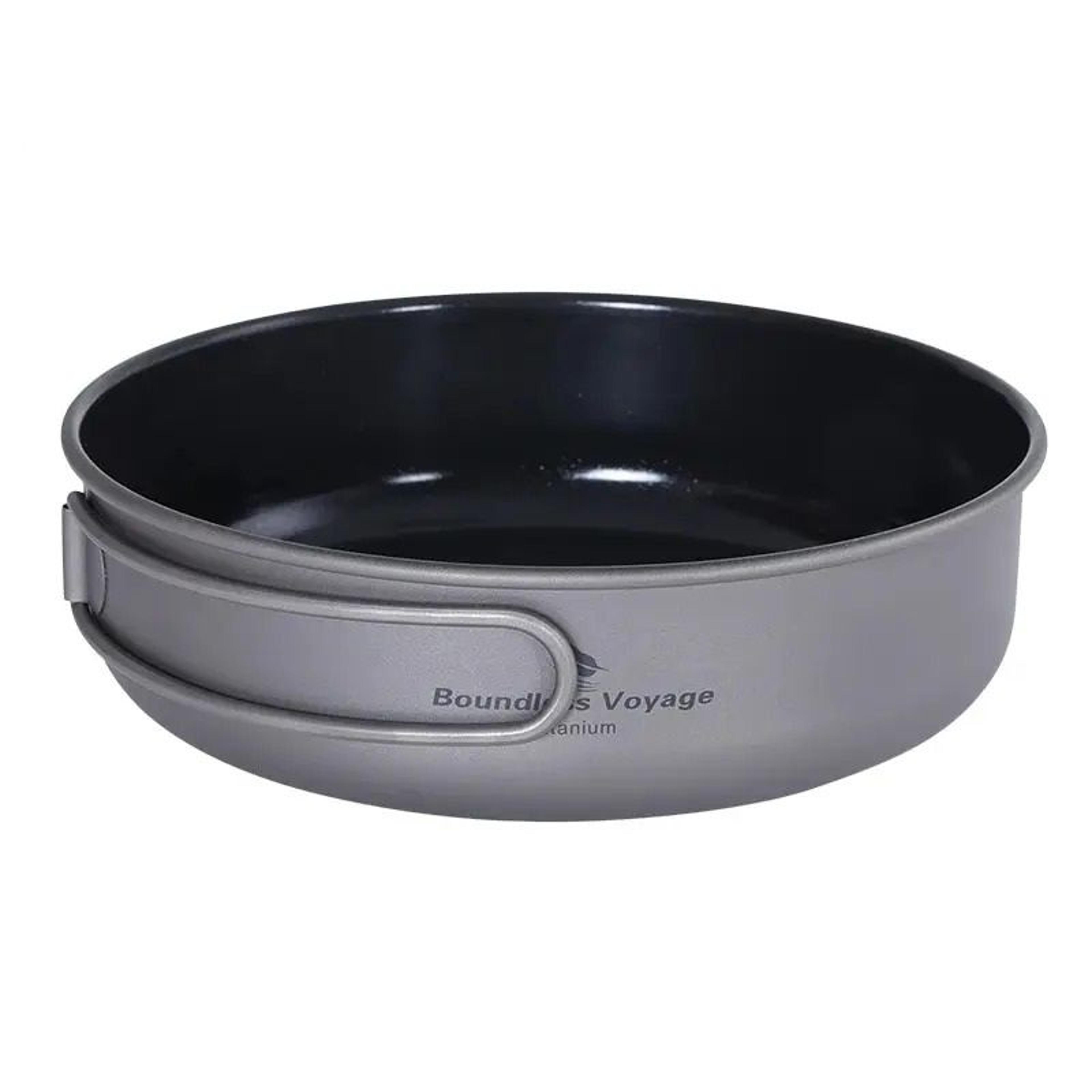 Ultralight Titanium NonStick Frying Pan With Ceramic Coating 0