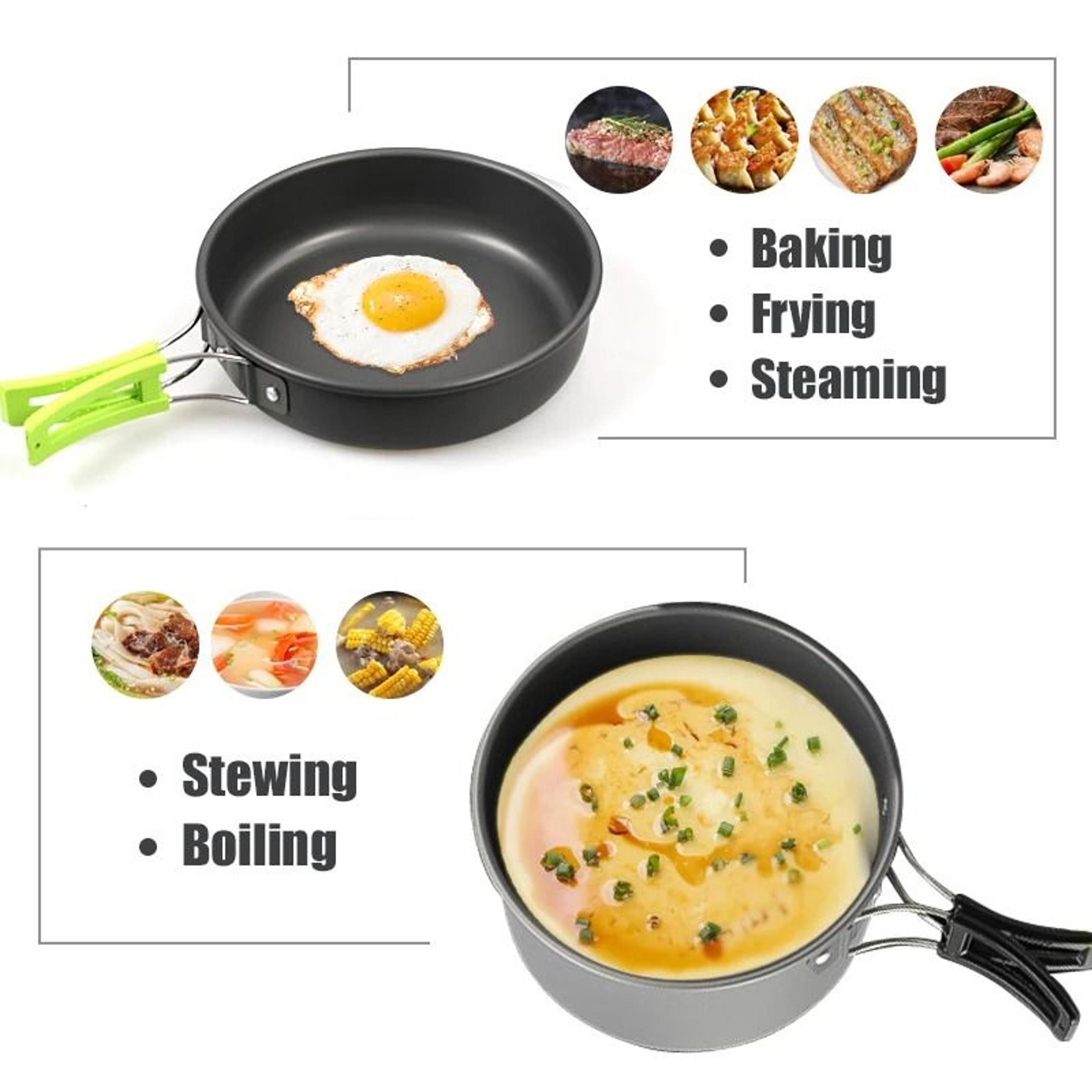 Aluminum Outdoor Portable Cooking Set 3Piece 2