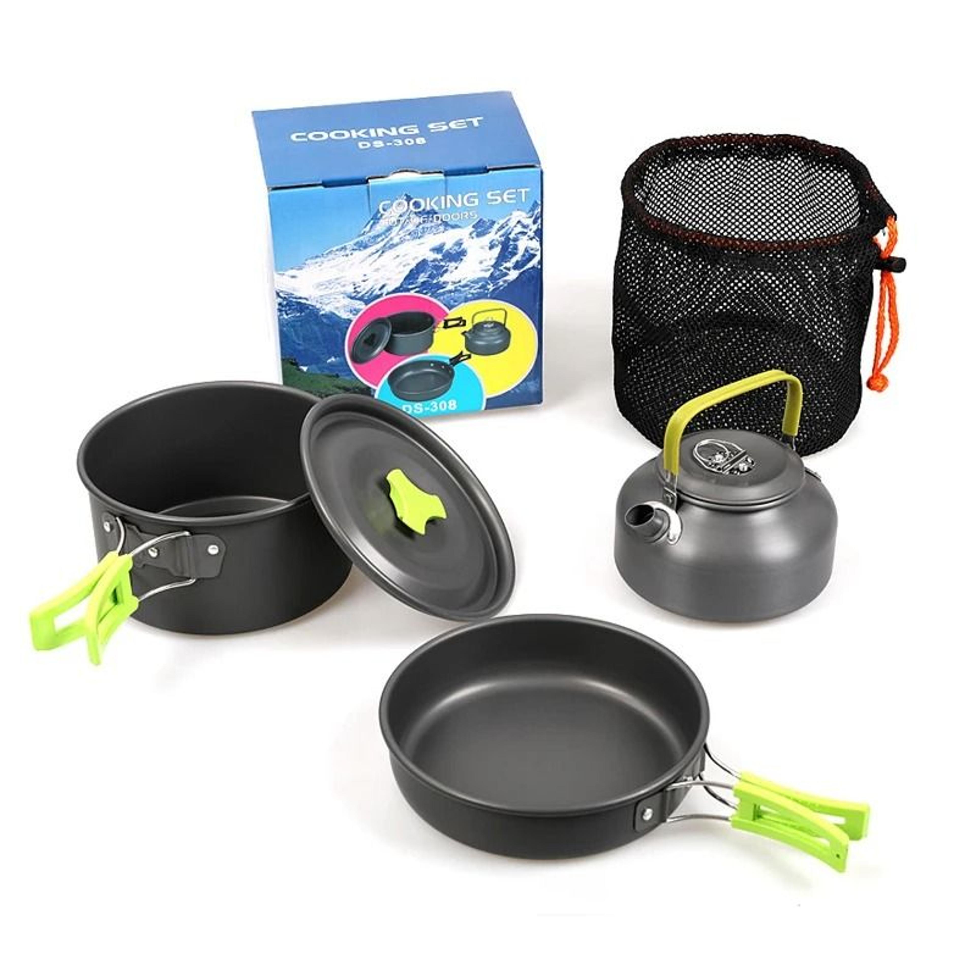 Aluminum Outdoor Portable Cooking Set 3Piece 7