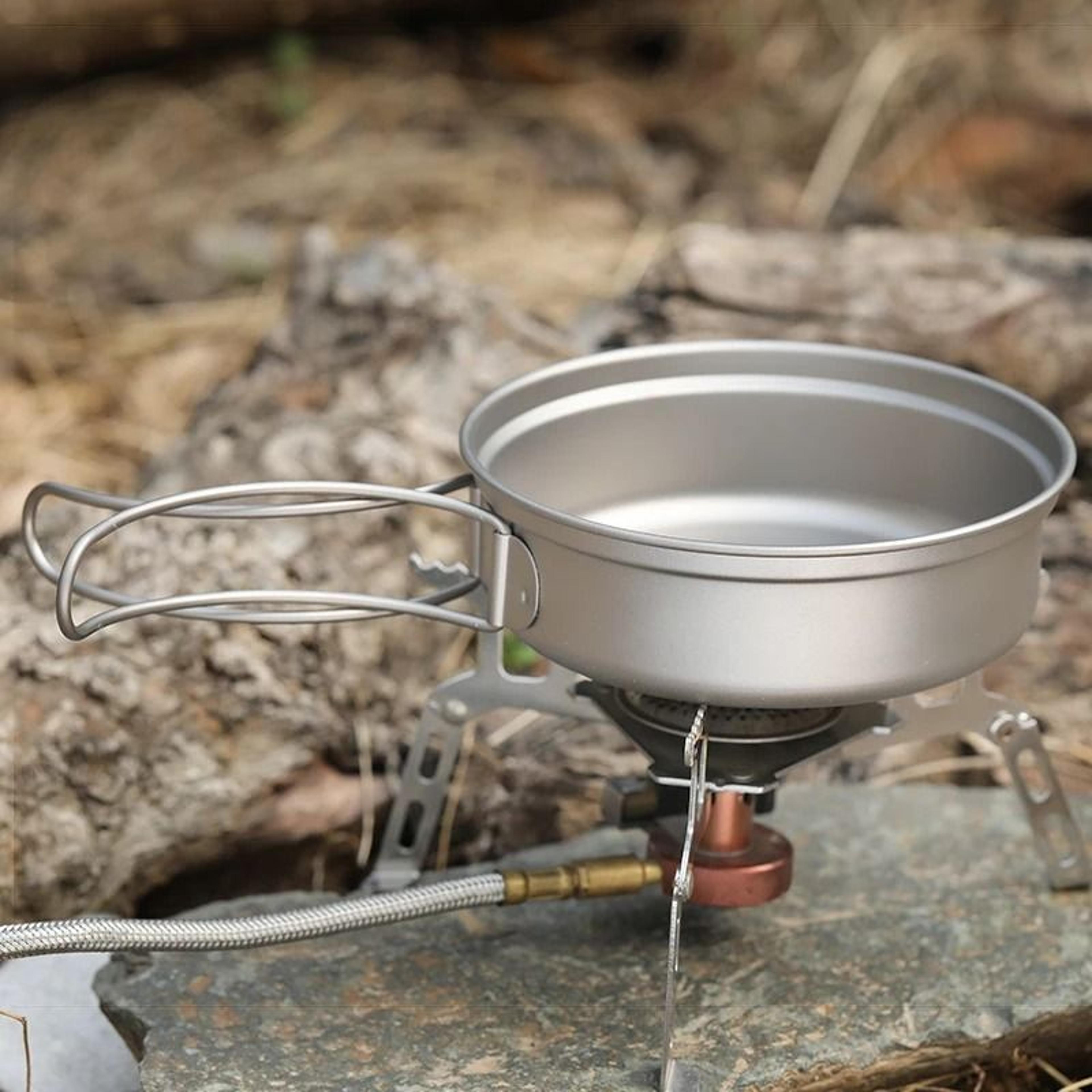 Professional Ultralight Titanium MultiSize Nesting Cookware System 4