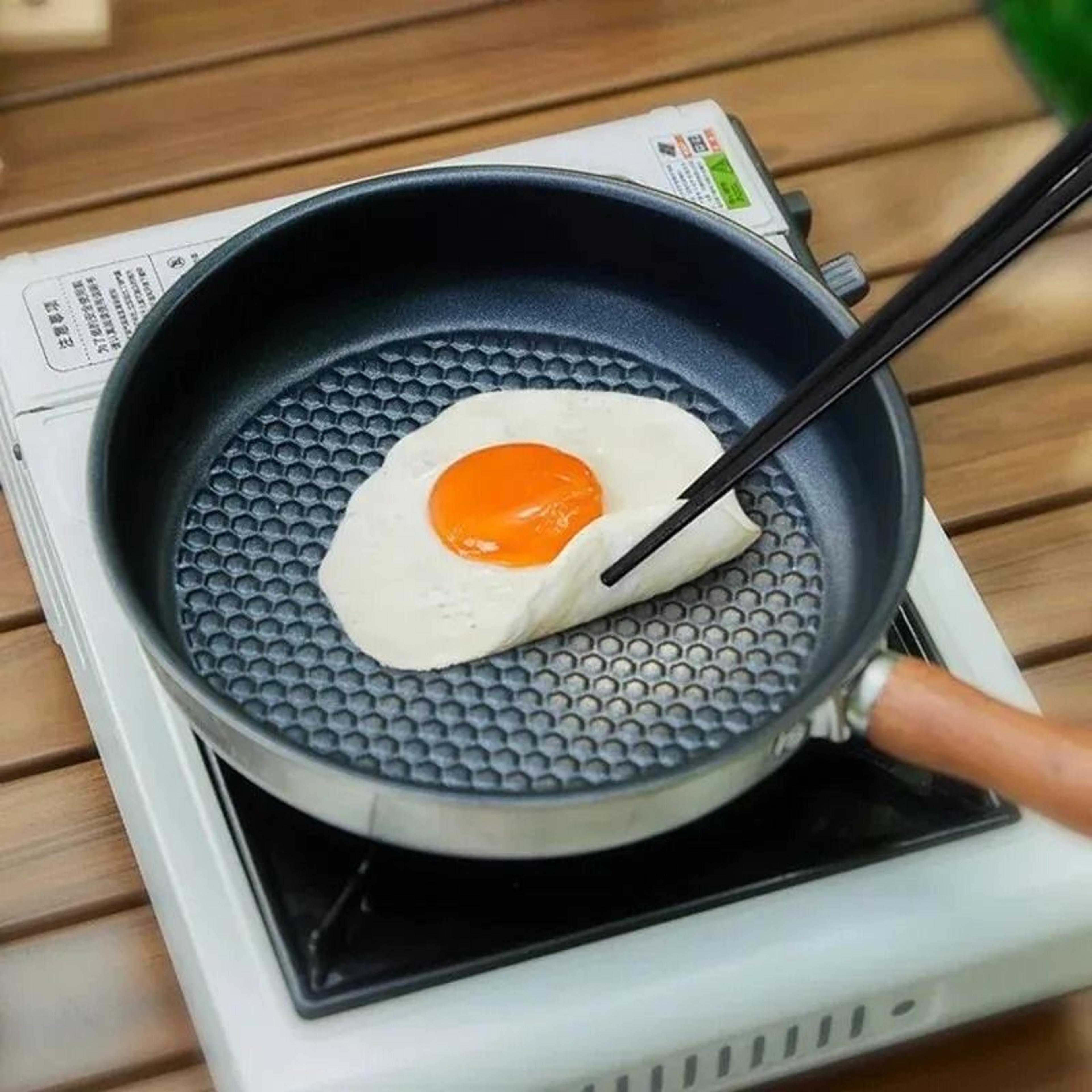stainless steel non-stick camping frying pan