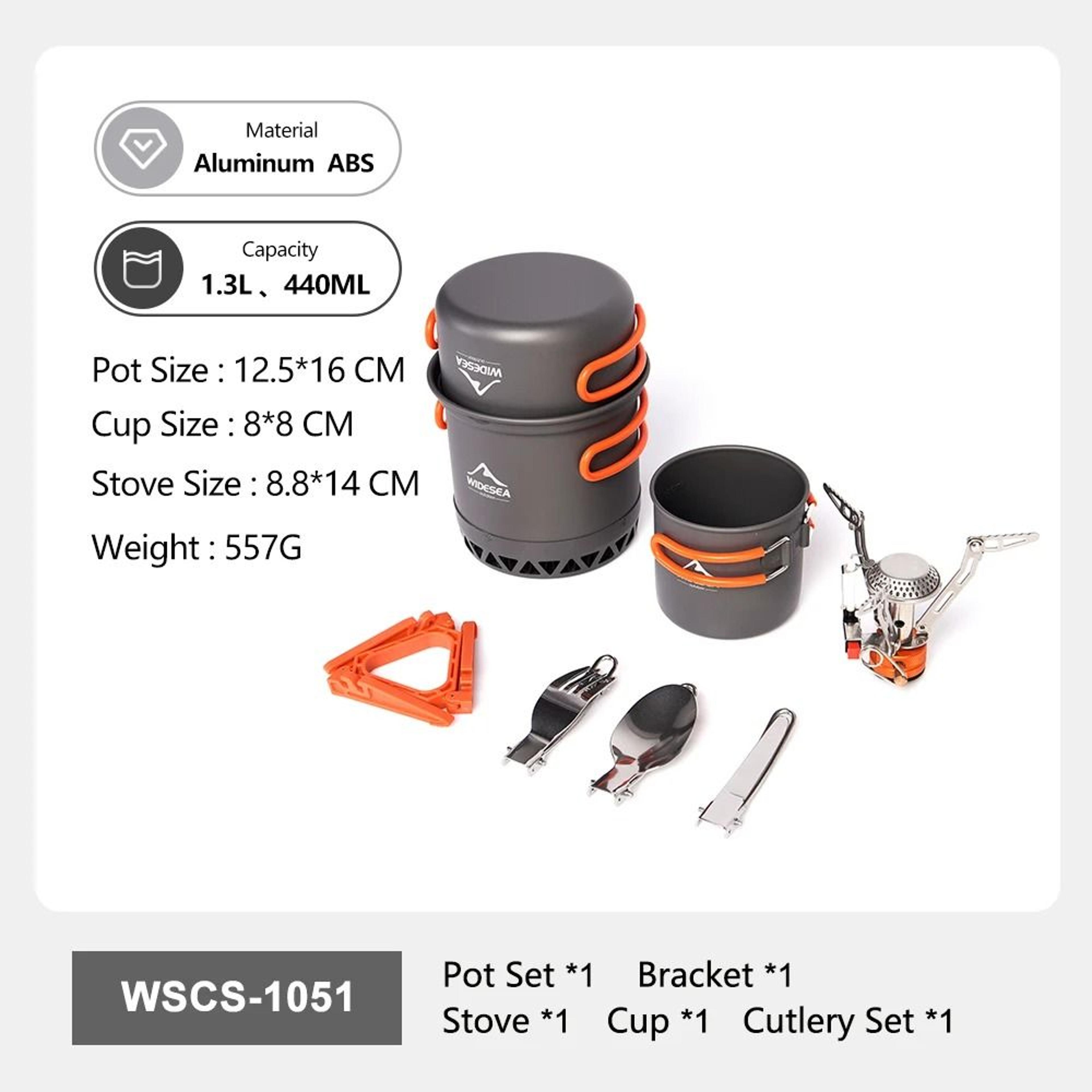 AllInOne Ultralight Camping Cookware System 6