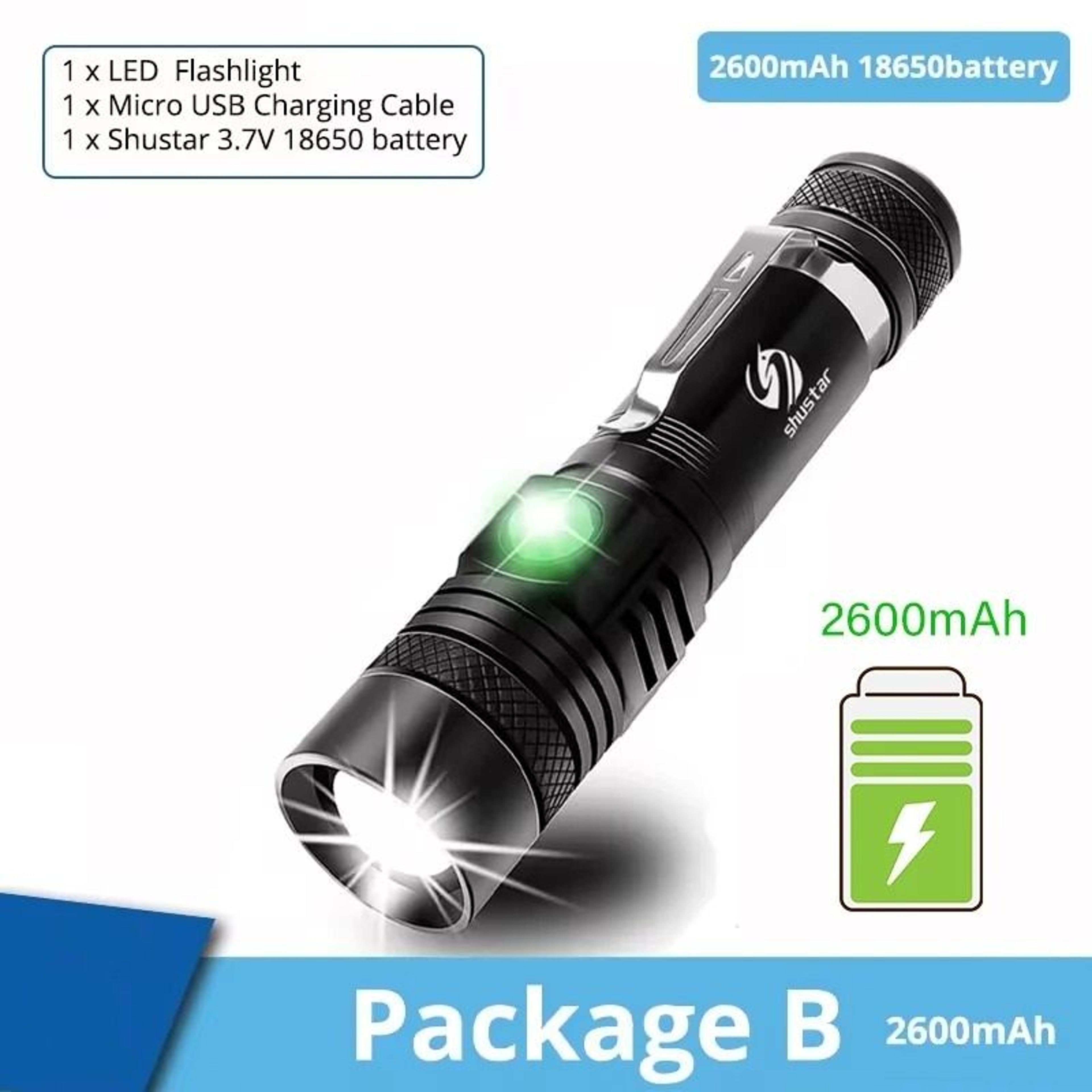 HighPower Zoomable LED Tactical Flashlight 9