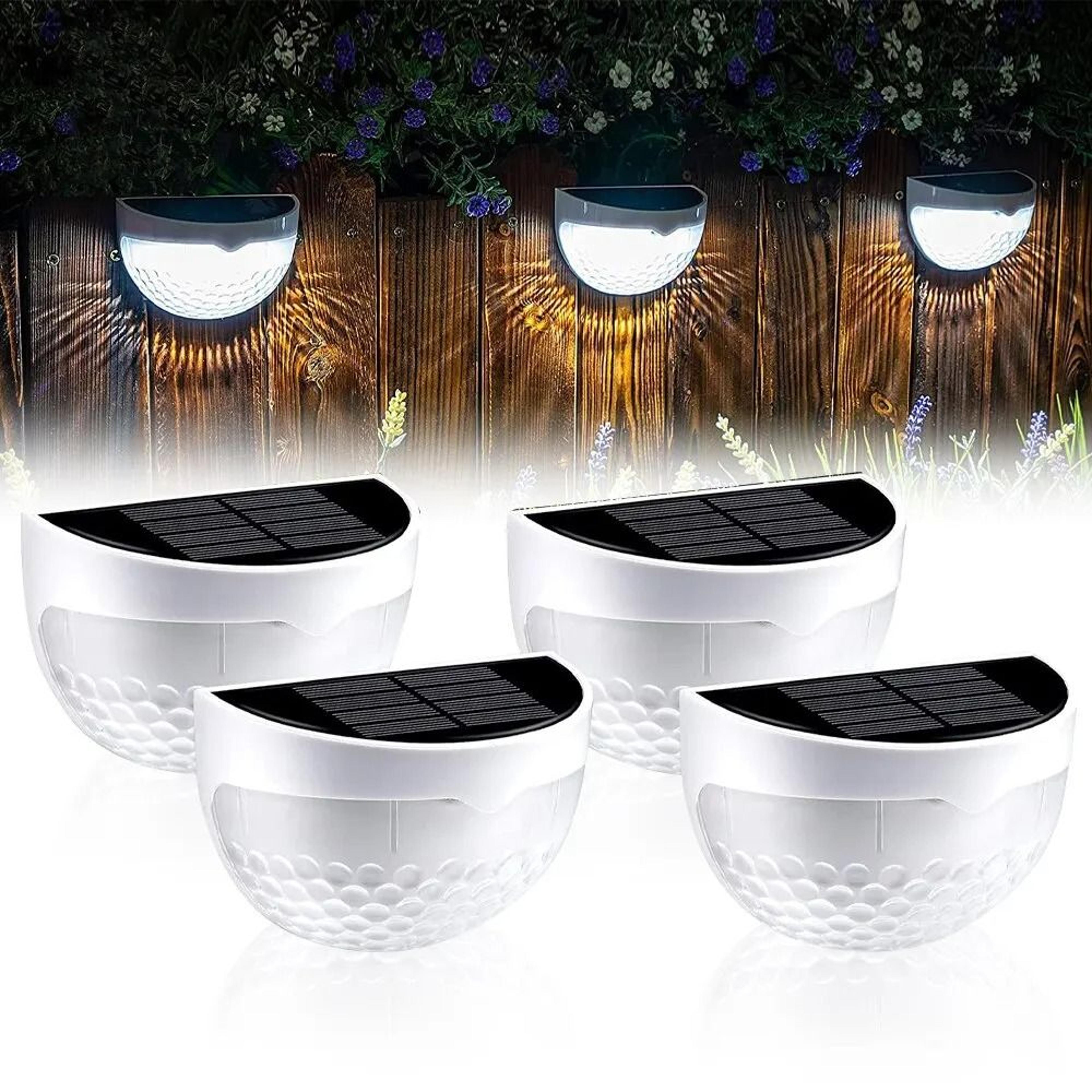 Solar LED Corrugated Fence And Wall Lights 1
