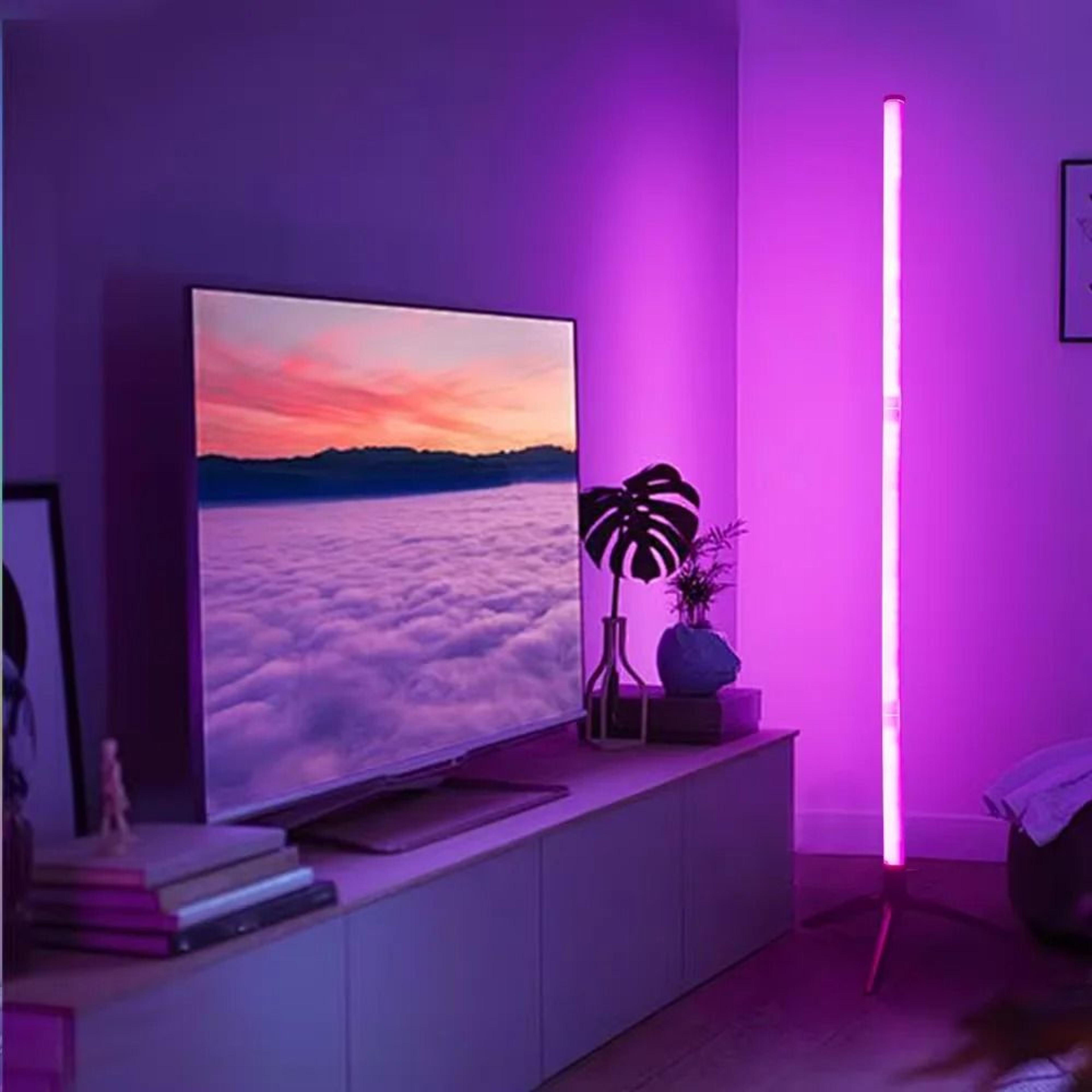Atmospheric RGB Corner Floor Lamp  Modern Scandinavian Ambient Lighting 6