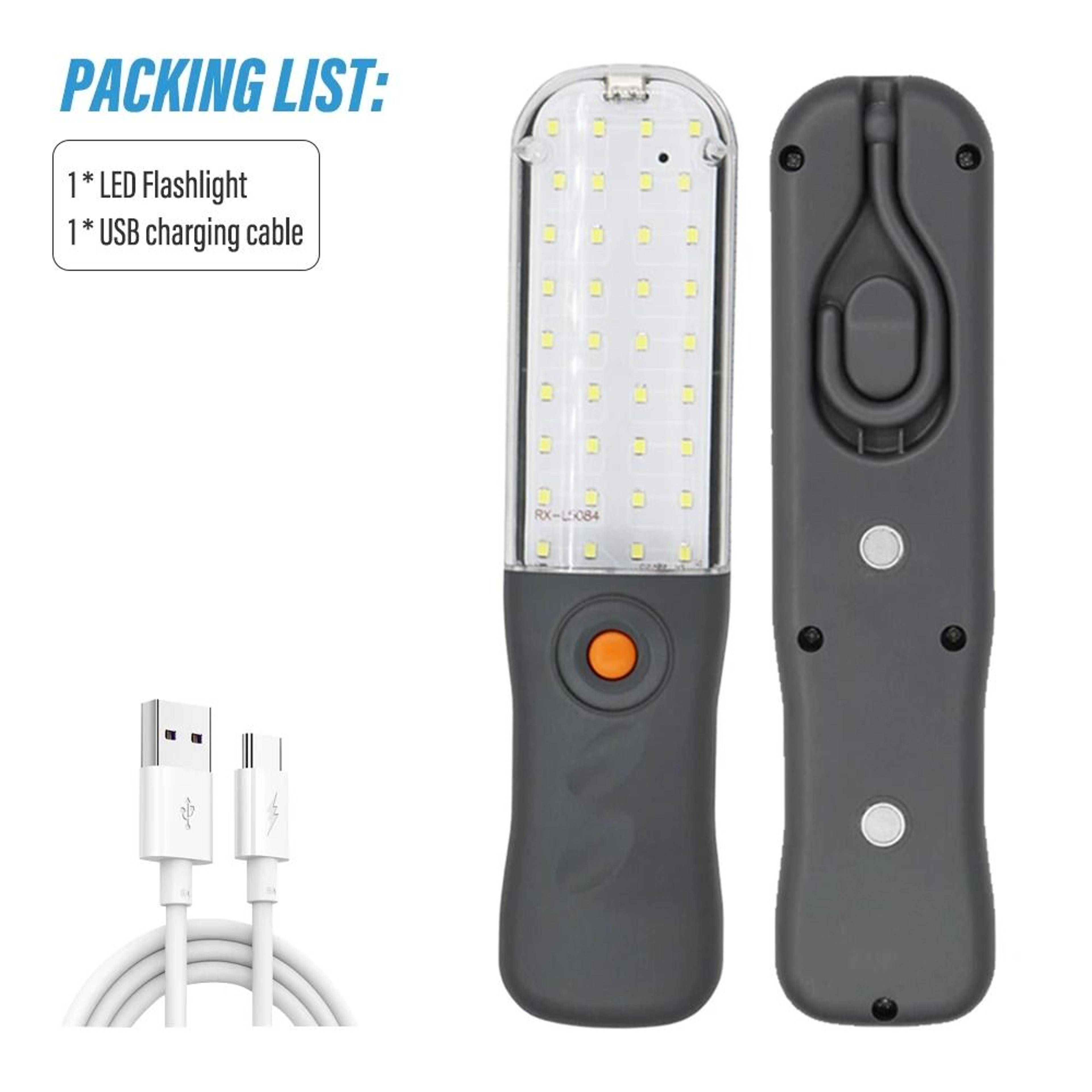 Magnetic Tactical LED Work Light  MultiMode Outdoor Searchlight 6