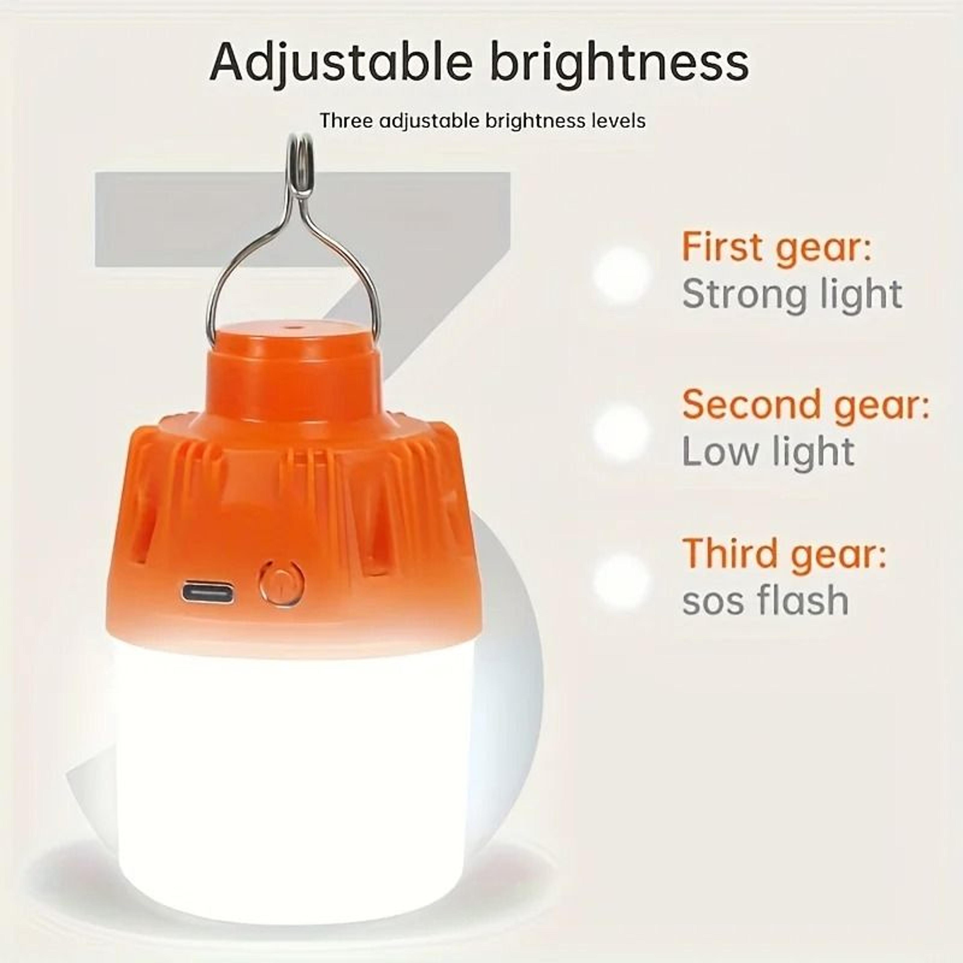 Portable Retro Camping Bulb  USB Rechargeable LED Hanging Lantern 4