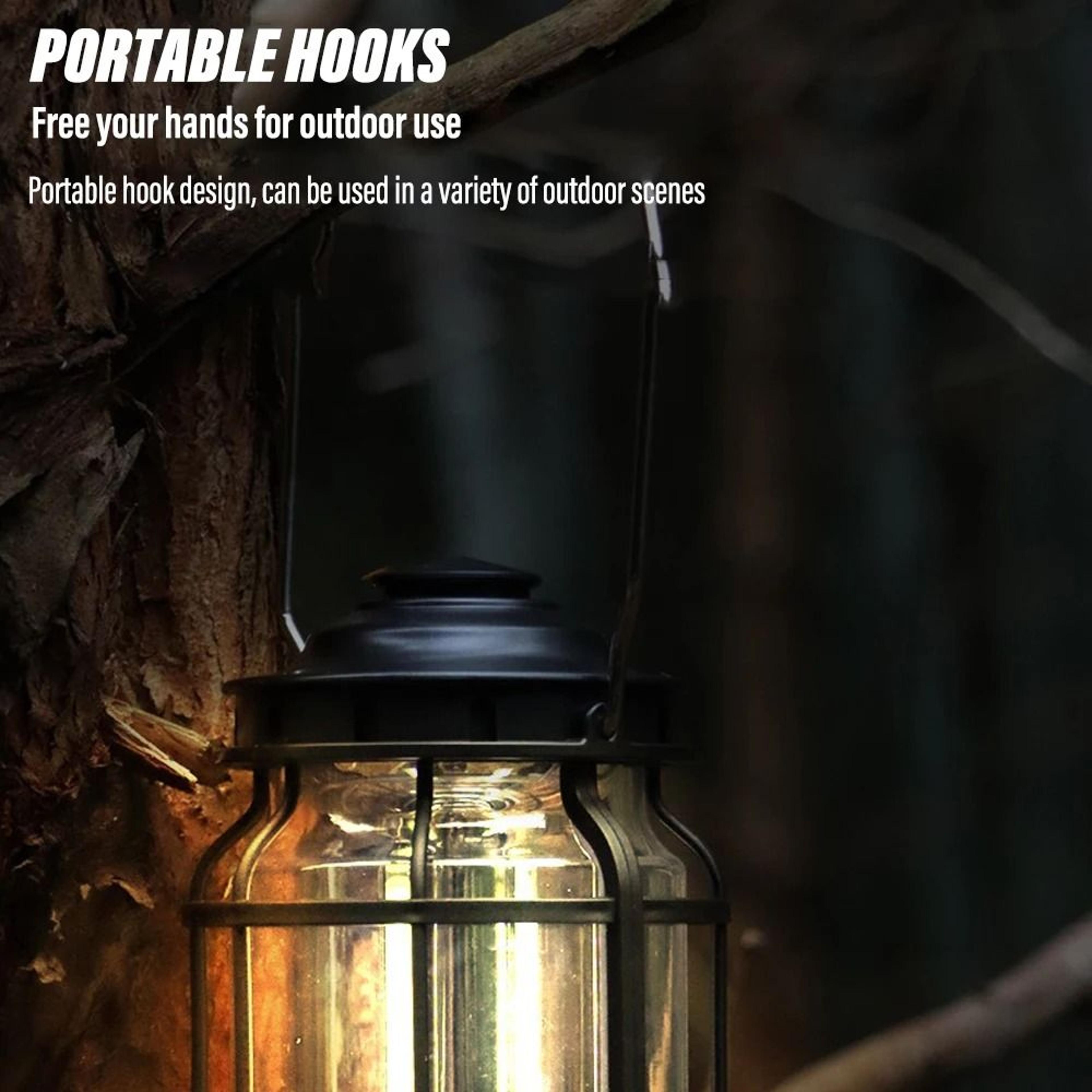 Vintage Dimmable LED Camping Lantern  HighOutput Portable Outdoor Searchlight 3