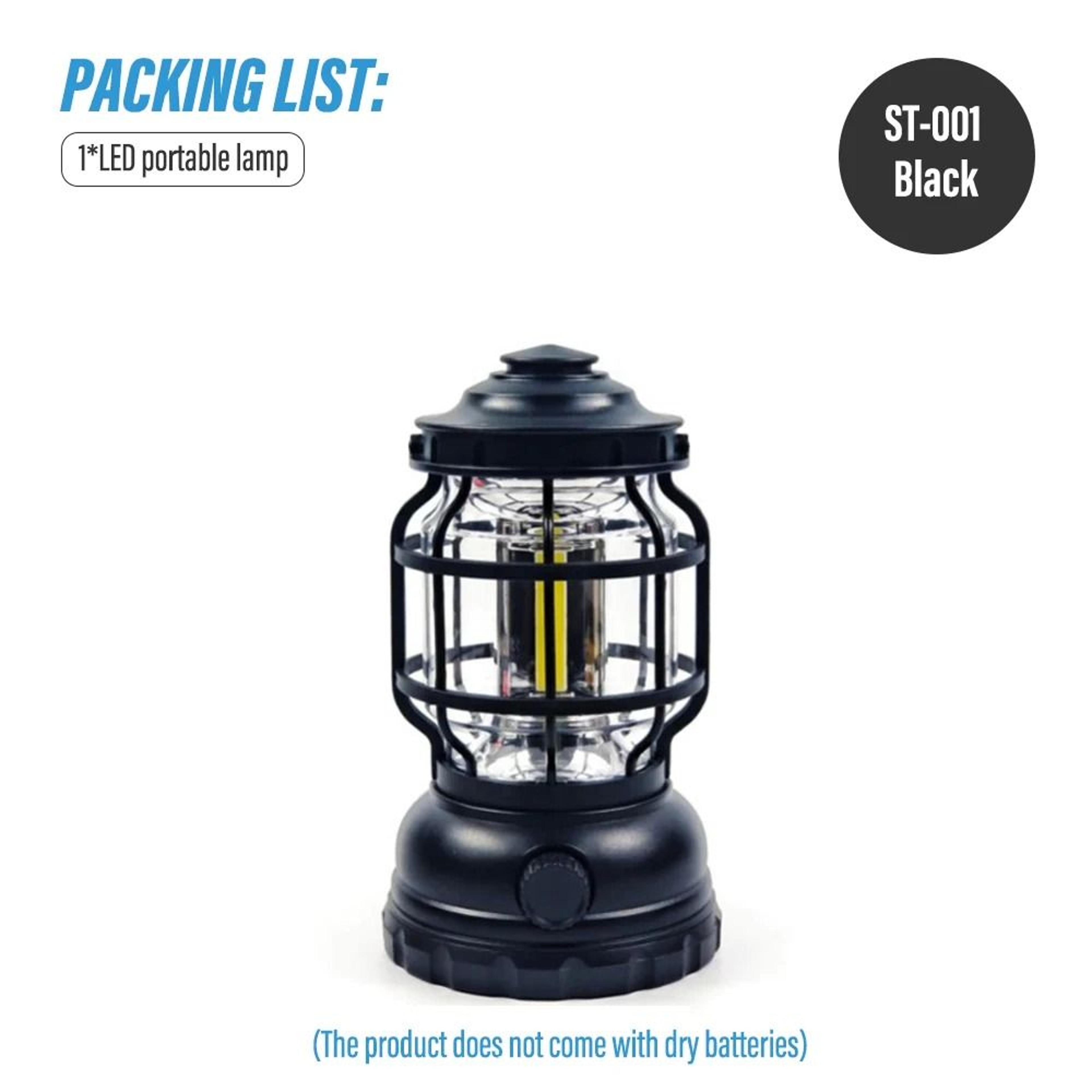 Vintage Dimmable LED Camping Lantern  HighOutput Portable Outdoor Searchlight 6