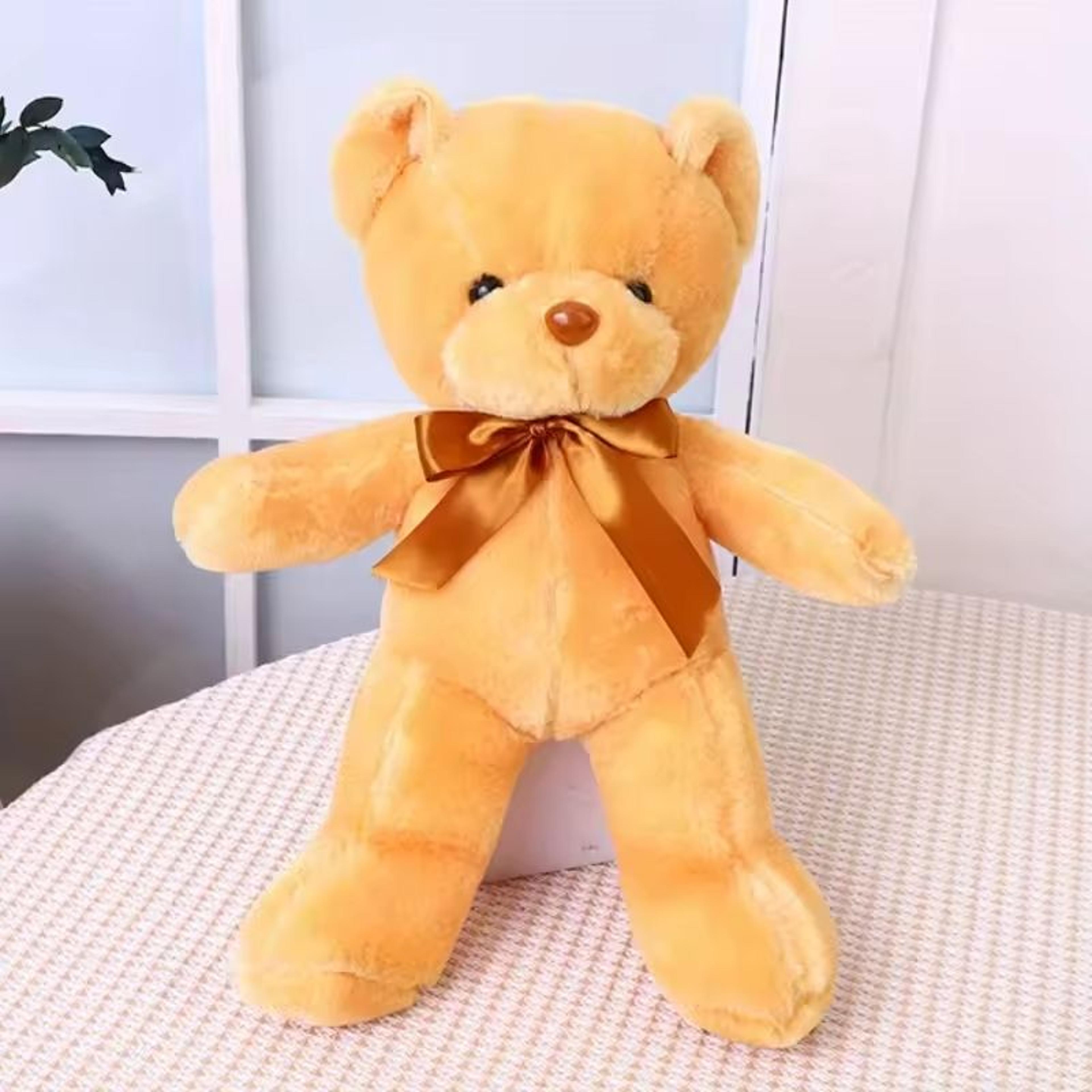 Charming Ribbon Teddy Bear  Premium Soft Plush Toy For Gifting  Decor 9