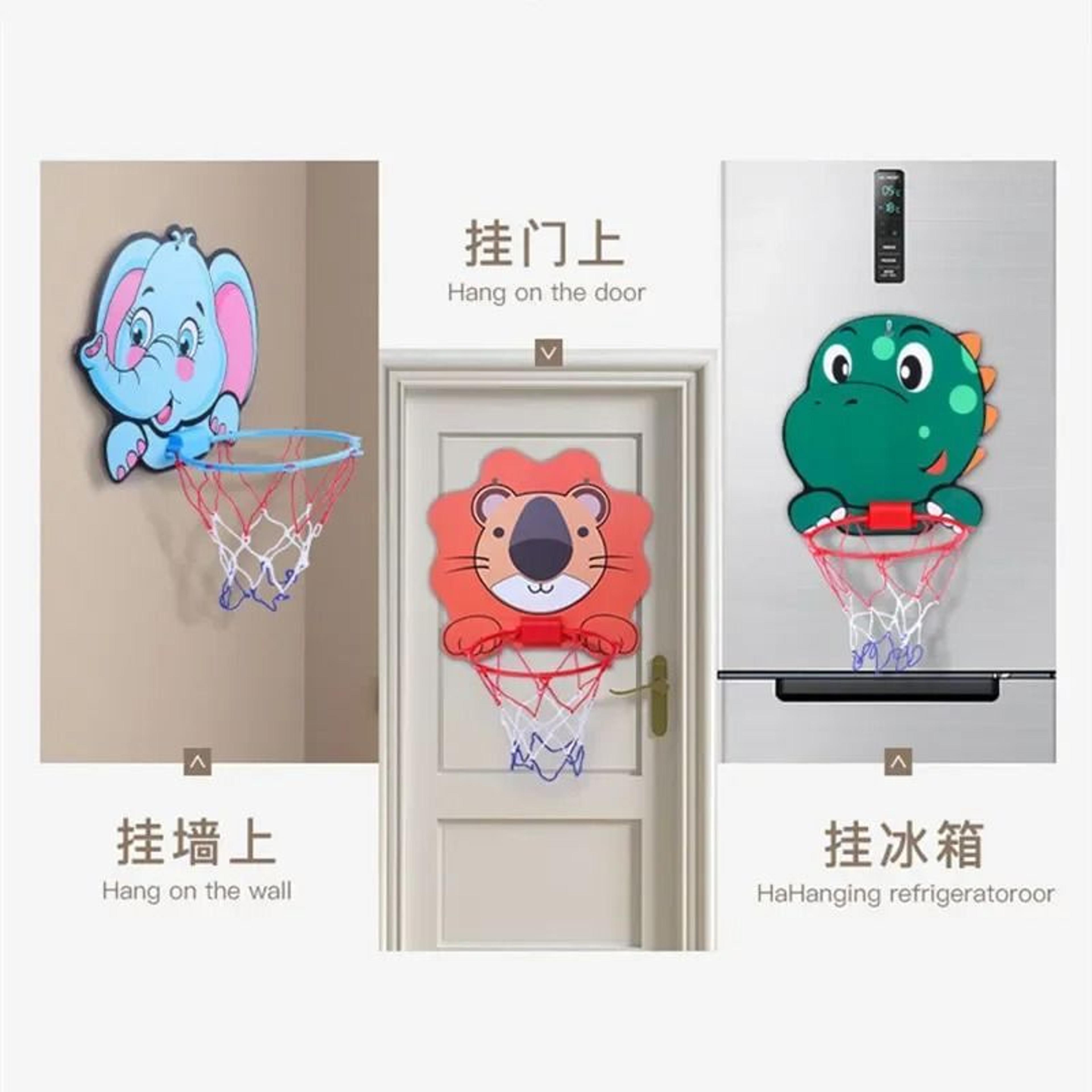 Animal Friends Kids Basketball Hoop Kit  Creative Indoor  Outdoor Sport Set 4