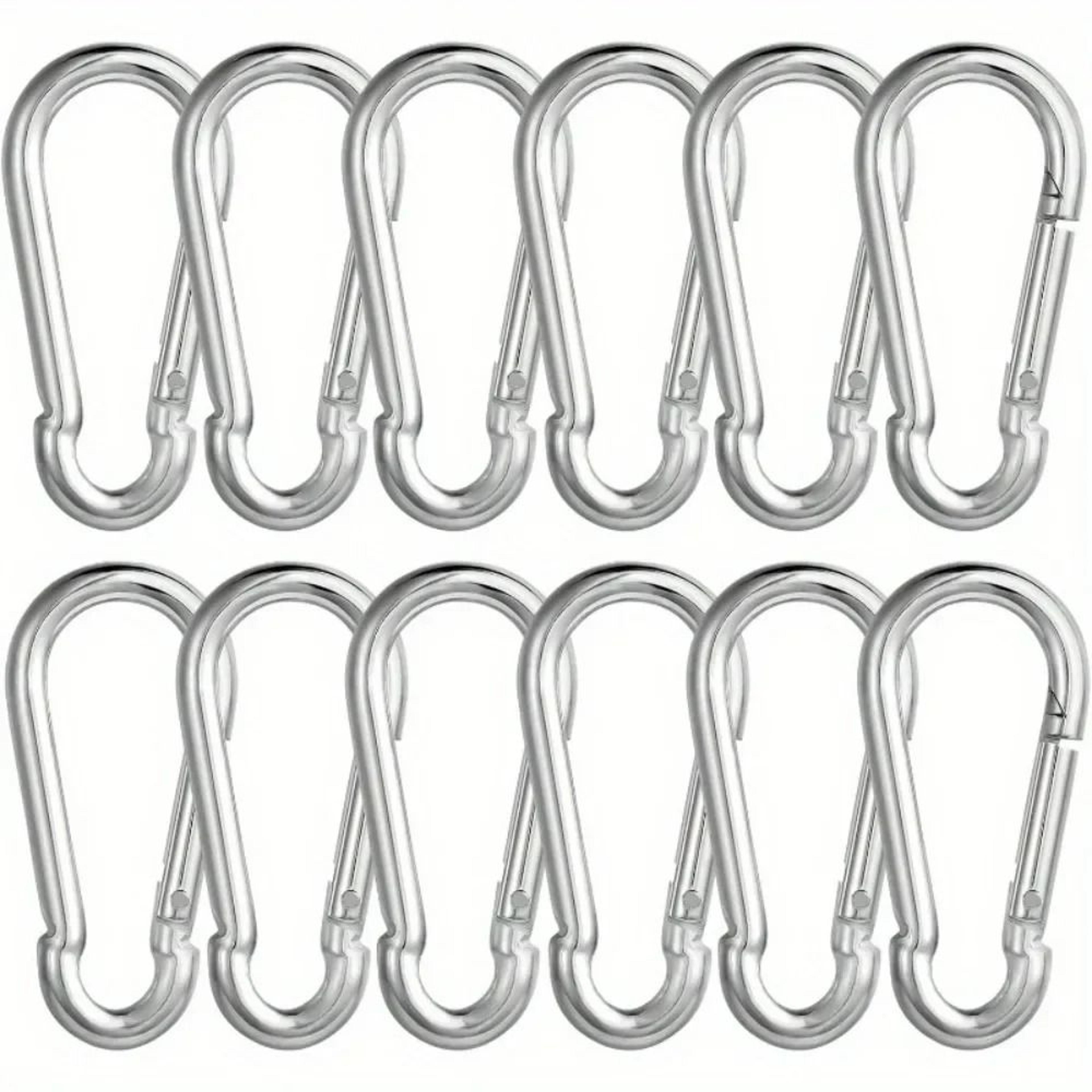 12Piece IndustrialStrength Carabiner Set  RustResistant MultiPurpose Snap Hooks 3