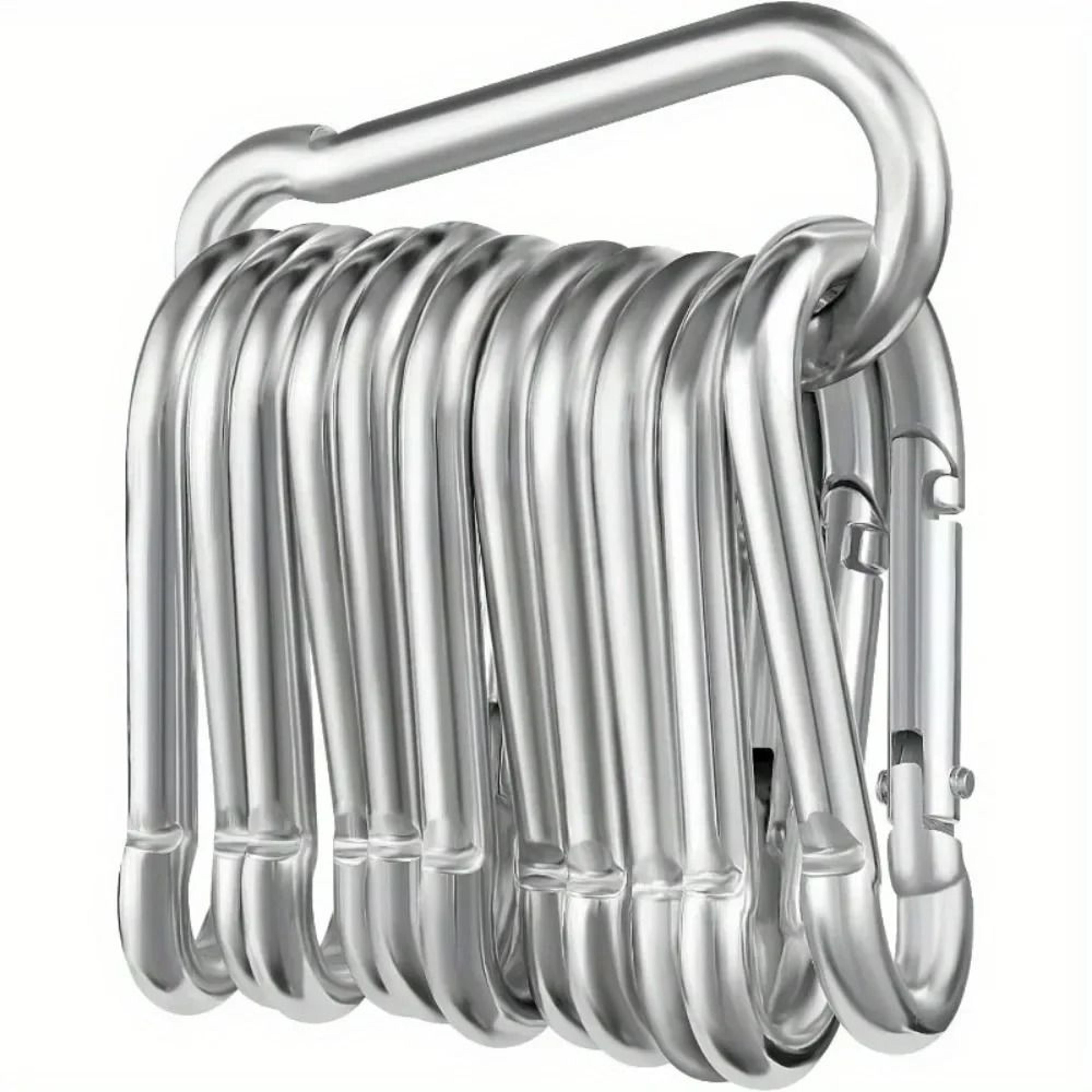 12Piece IndustrialStrength Carabiner Set  RustResistant MultiPurpose Snap Hooks 4