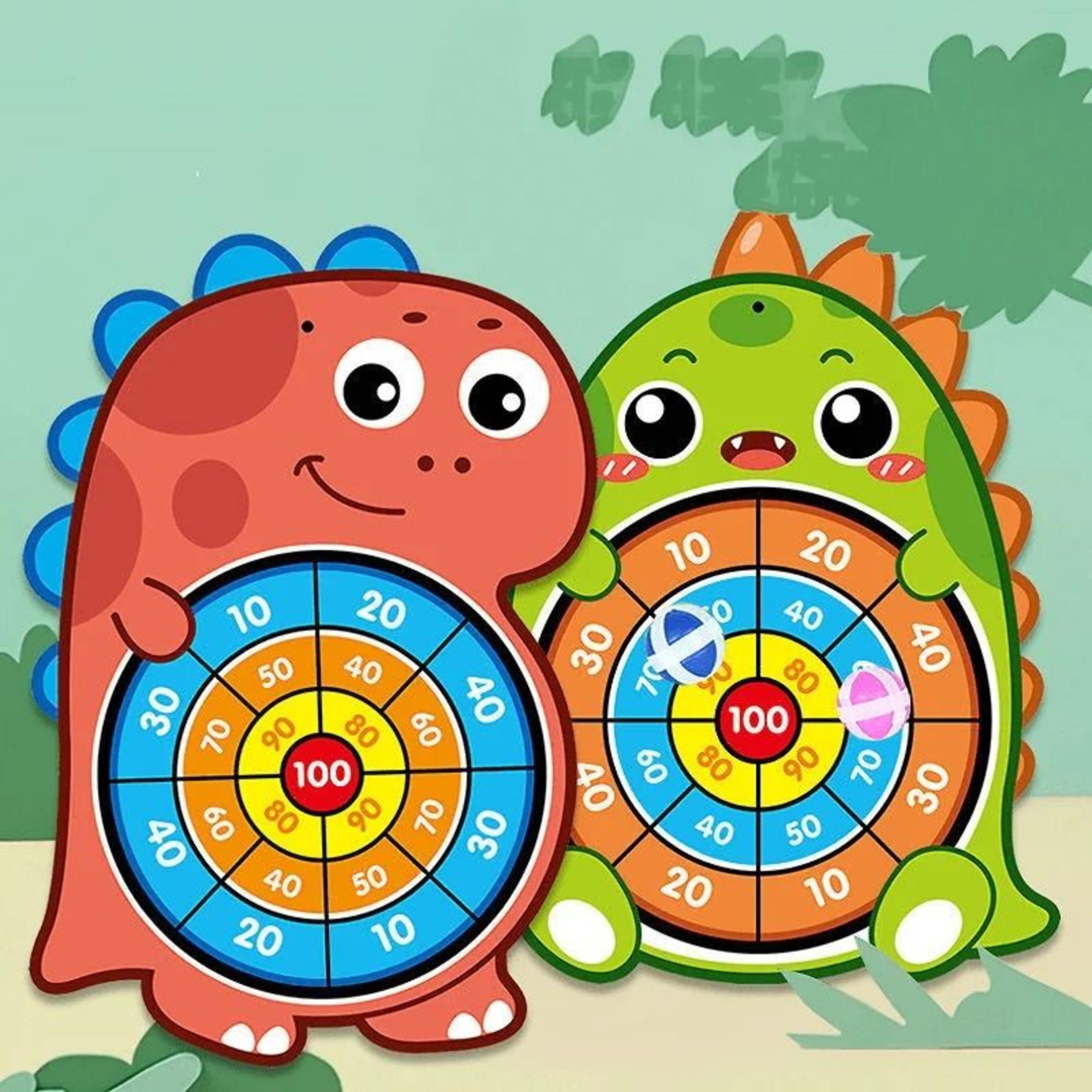 Montessori Sticky Ball Dart Board  Large Interactive Target Game For Kids 3