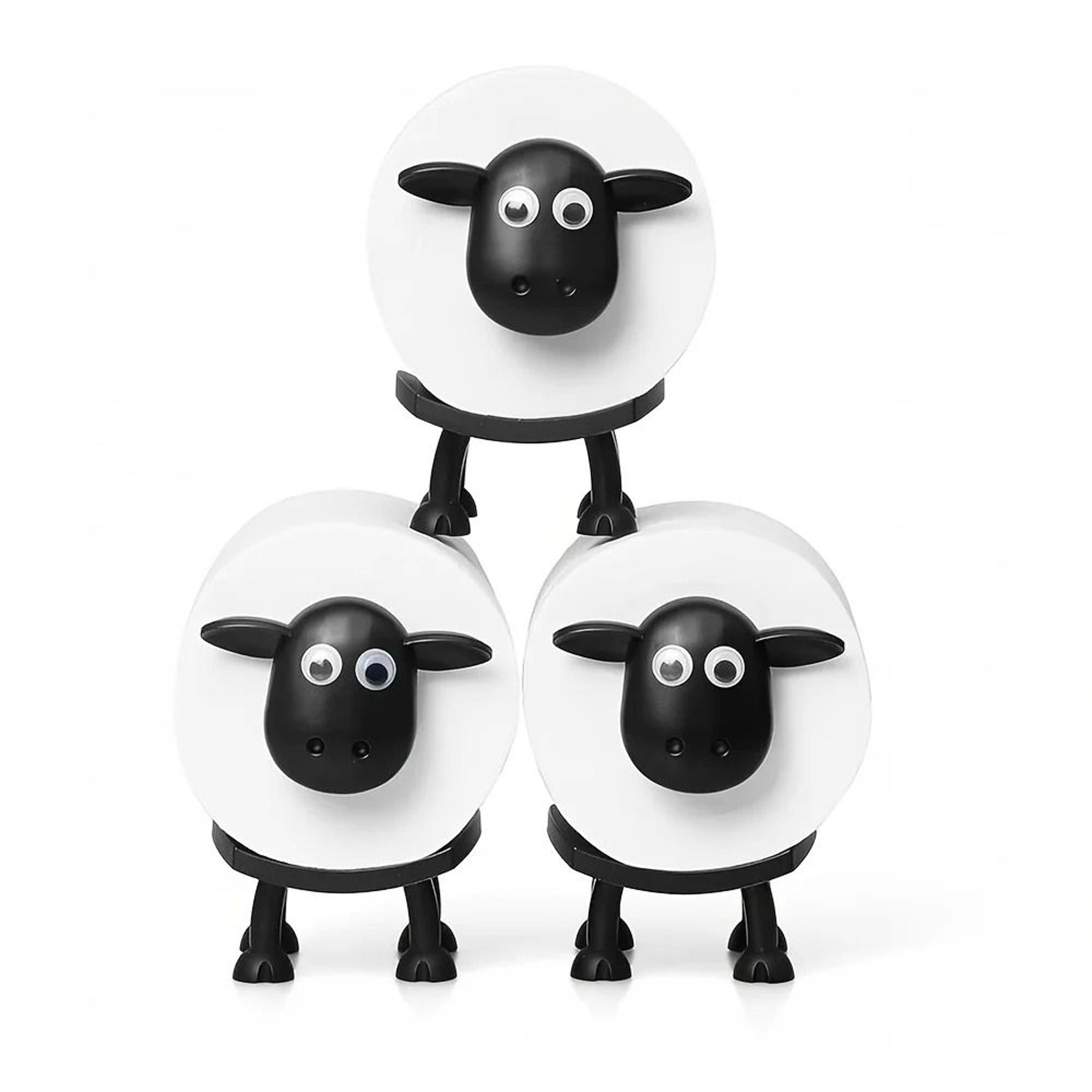 3D Printed SheepShaped Toilet Paper Holder  Whimsical Freestanding Bathroom Decor 2