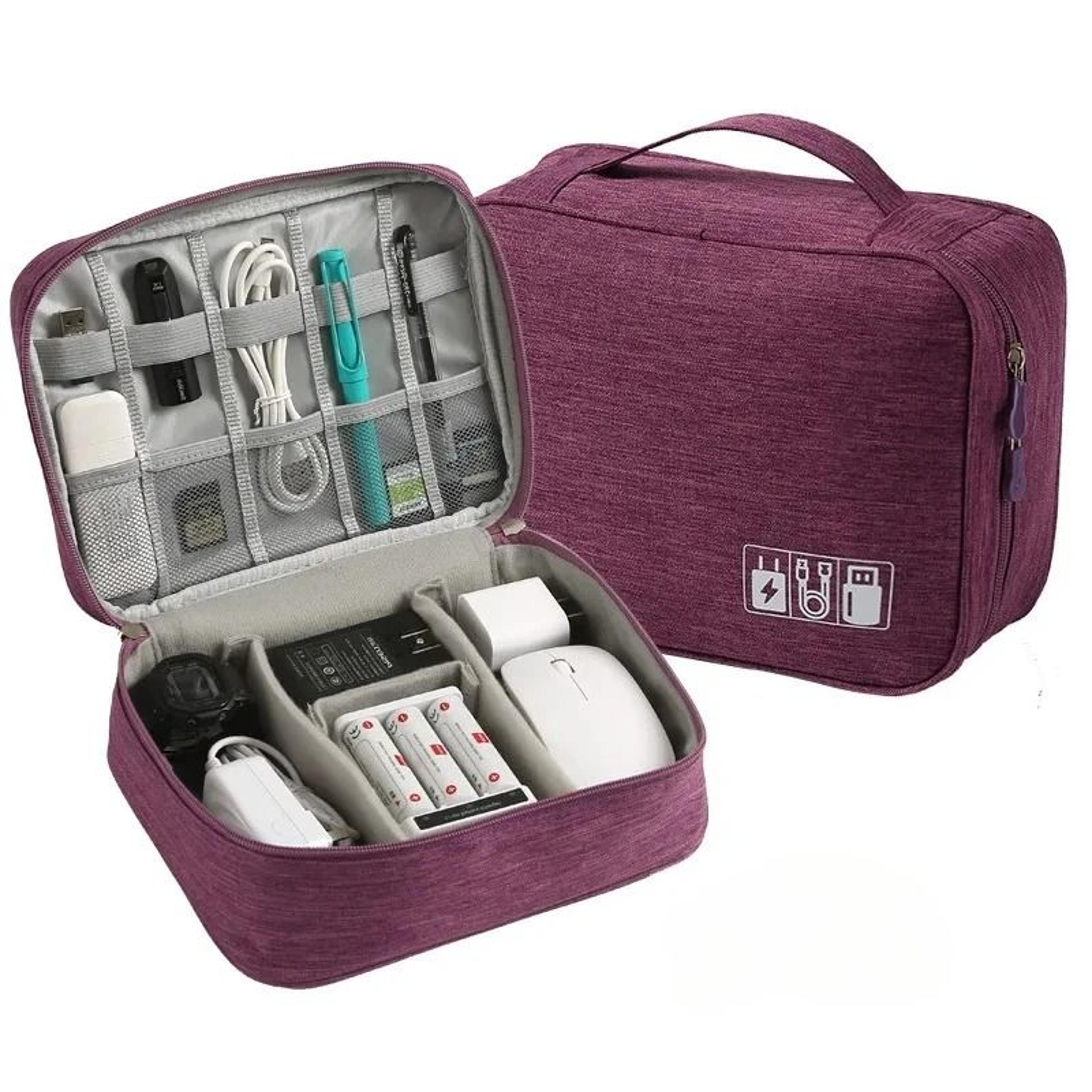 Portable Travel Electronic Organizer  Waterproof Digital Storage Bag For Cables Chargers  Tech Acce 10