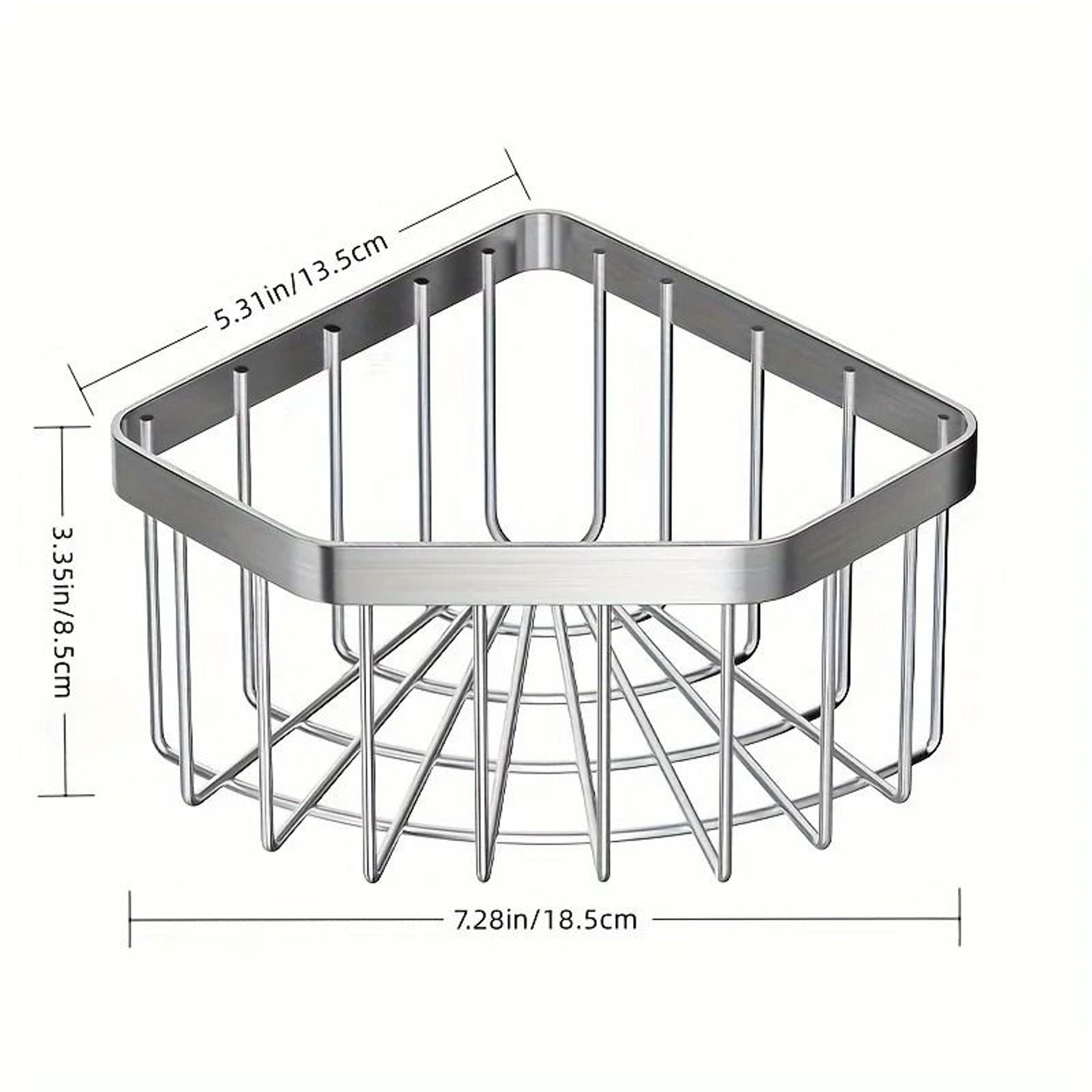 Stainless Steel Faucet Drain Rack  RustResistant Kitchen  Bathroom Sink Organizer 1