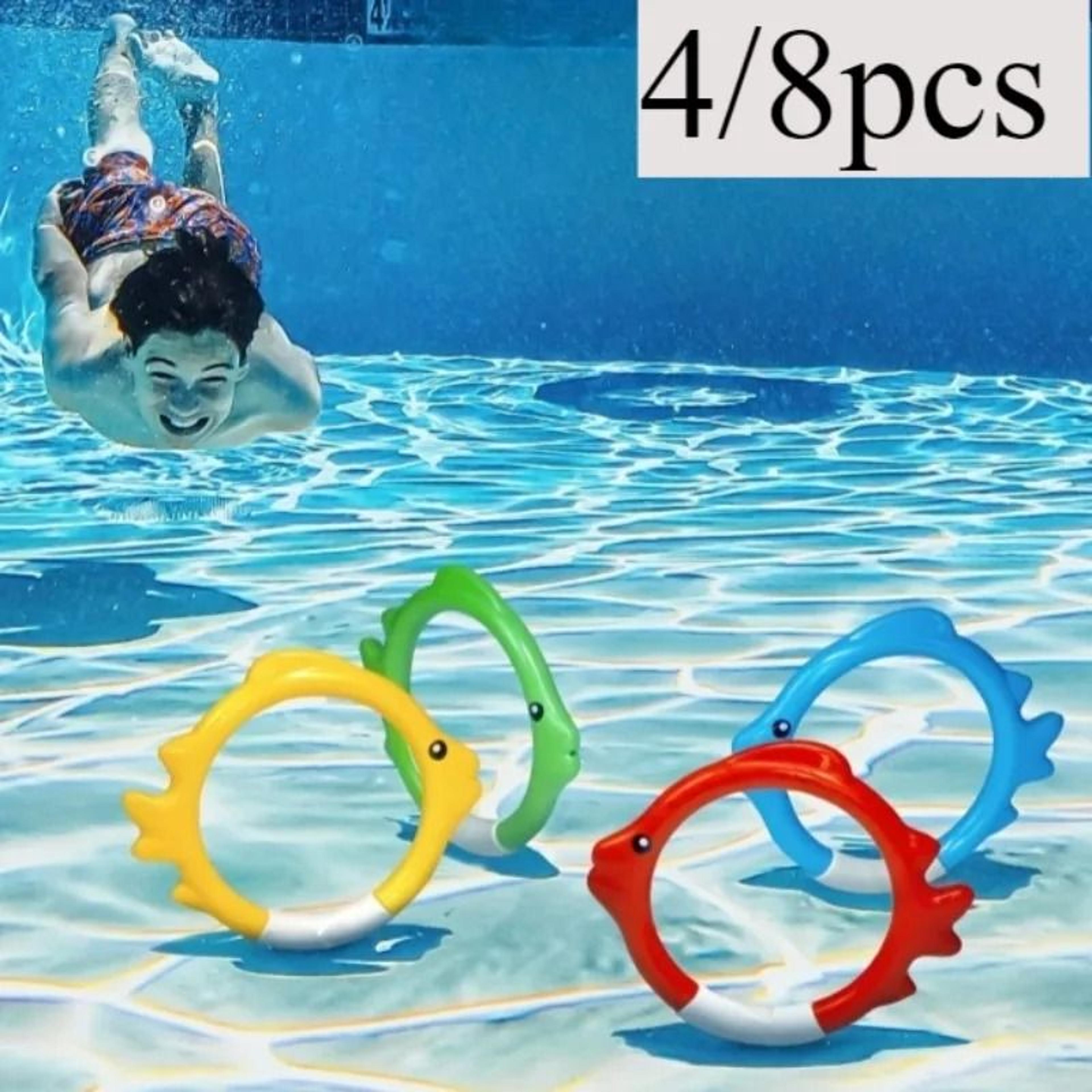 Diving Rings Training Set  Underwater Swim Gear  FishShaped Pool Toys 0