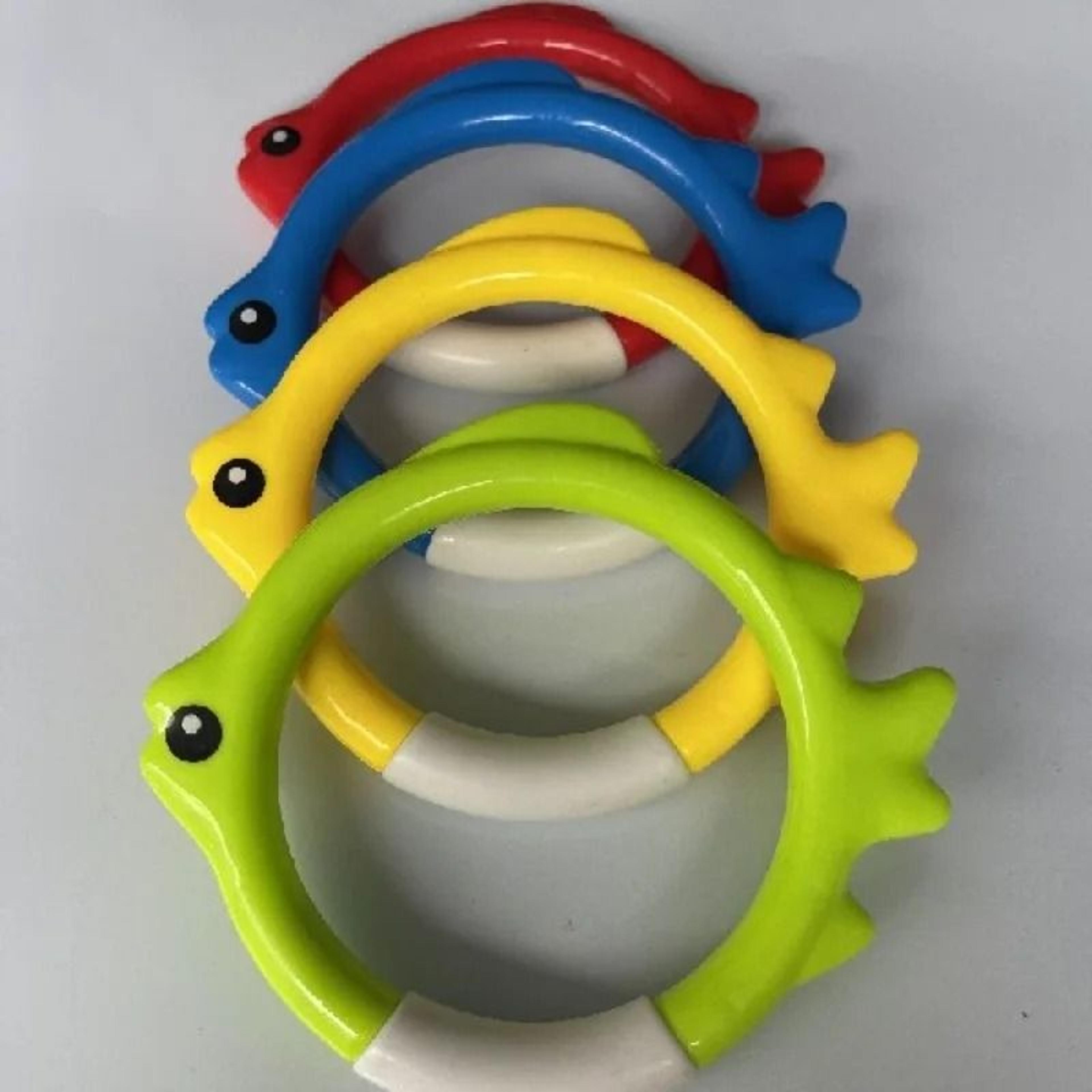 Diving Rings Training Set  Underwater Swim Gear  FishShaped Pool Toys 6