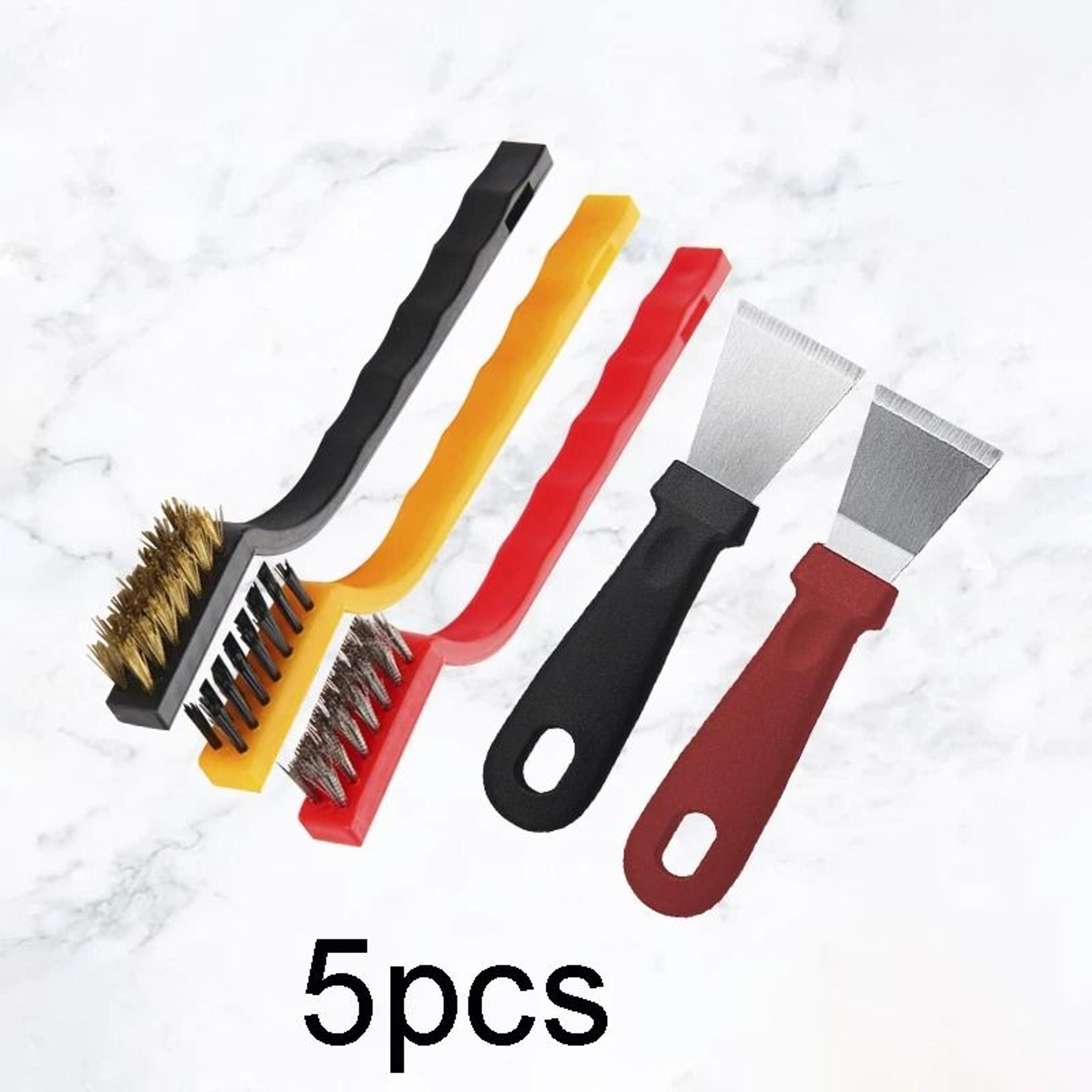 5Piece Kitchen Cleaning Brush  Scraper Set  HeavyDuty Oil And Dirt Removal 0