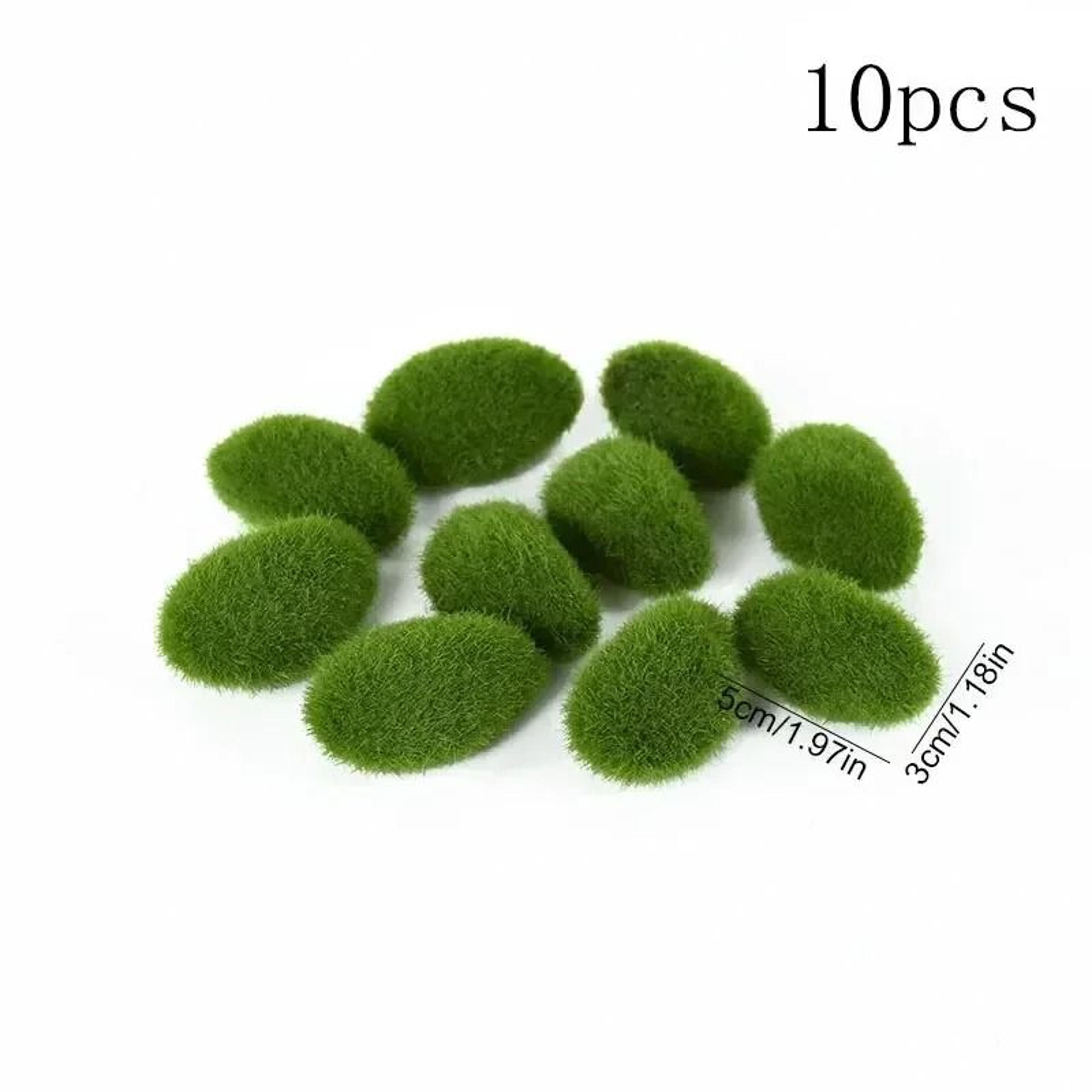 10Piece Artificial Moss Stone Set  Versatile Garden  Home Decor 5