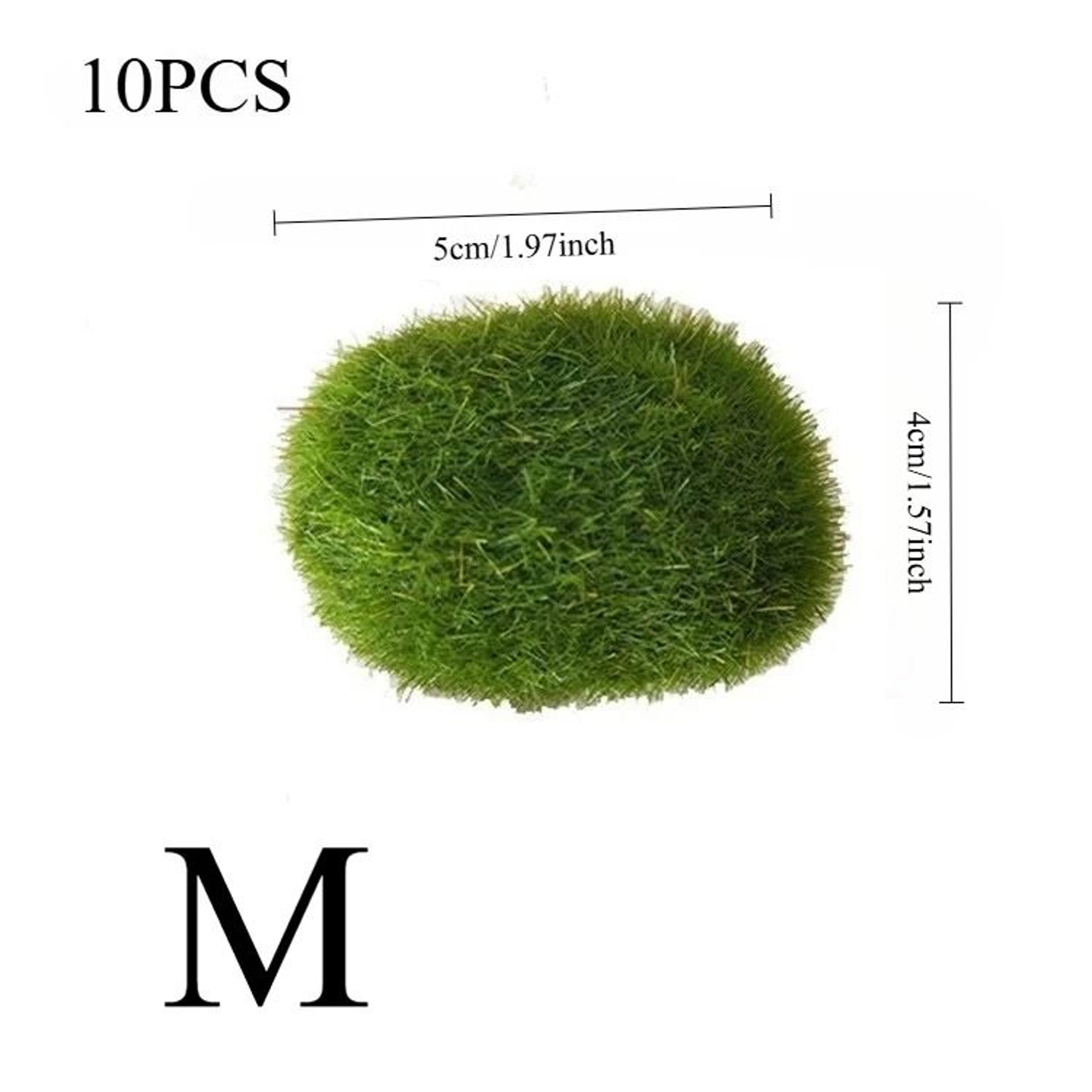 10Piece Artificial Moss Stone Set  Versatile Garden  Home Decor 7