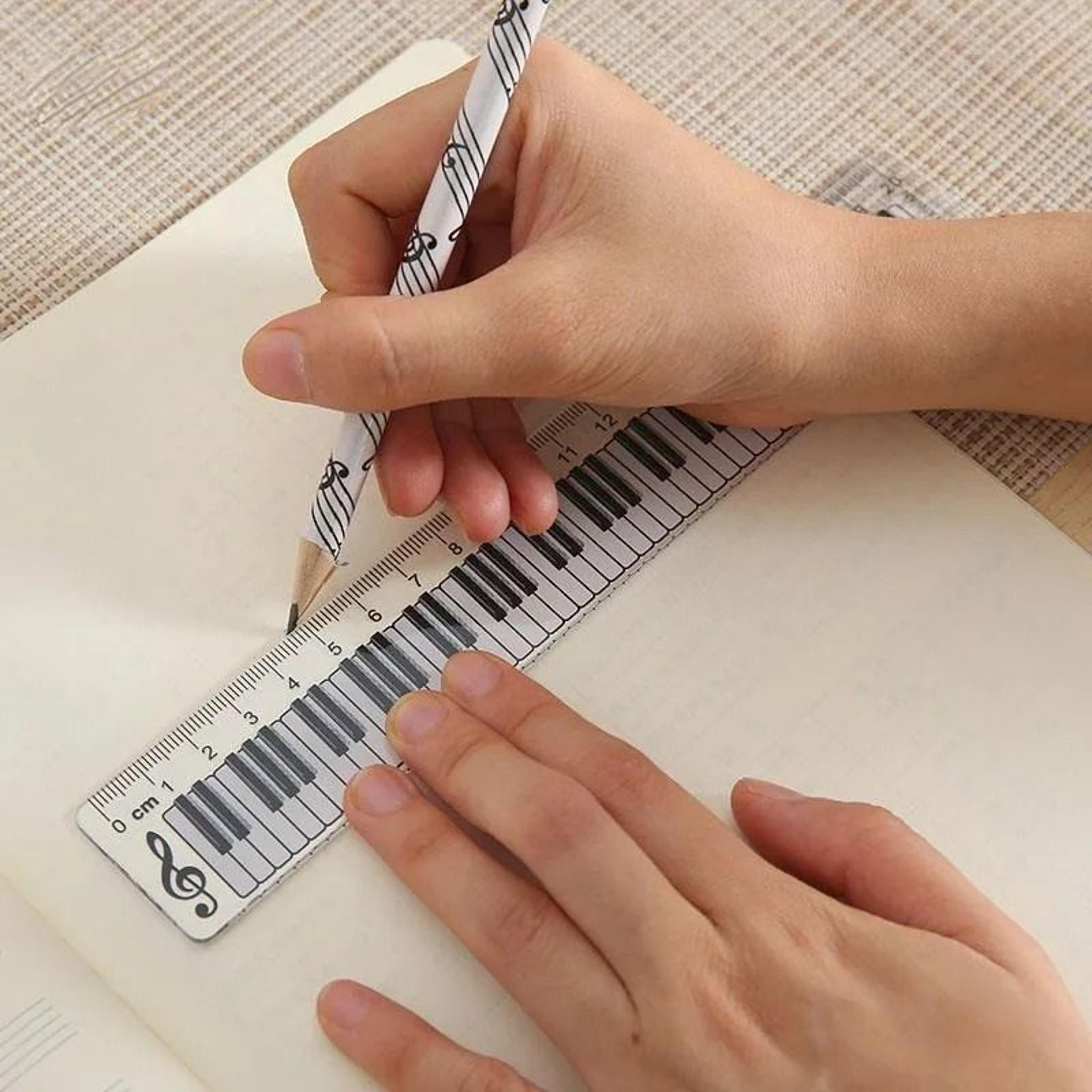Creative Music Ruler Piano Design Measuring Tool  Bookmark 3