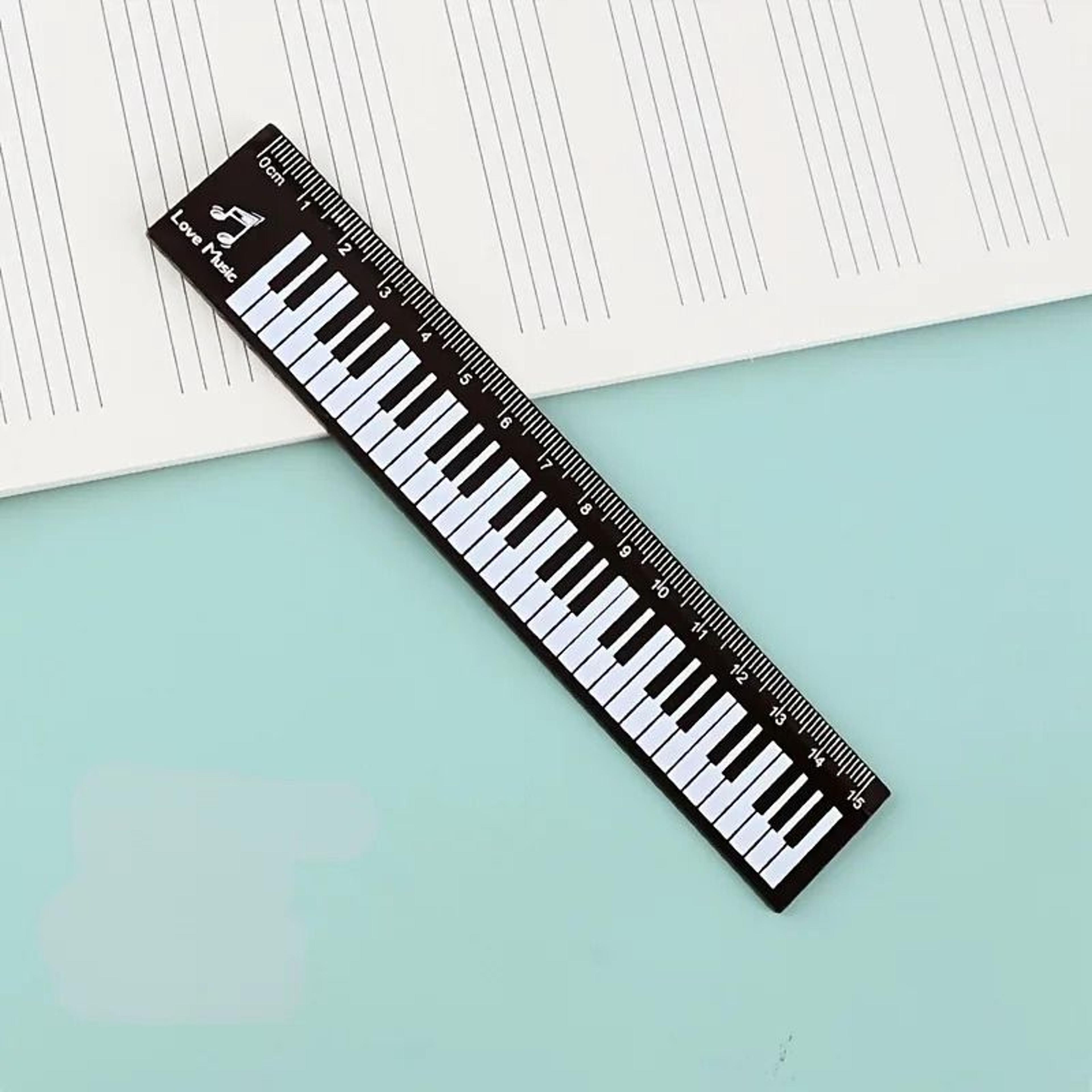 Creative Music Ruler Piano Design Measuring Tool  Bookmark 6