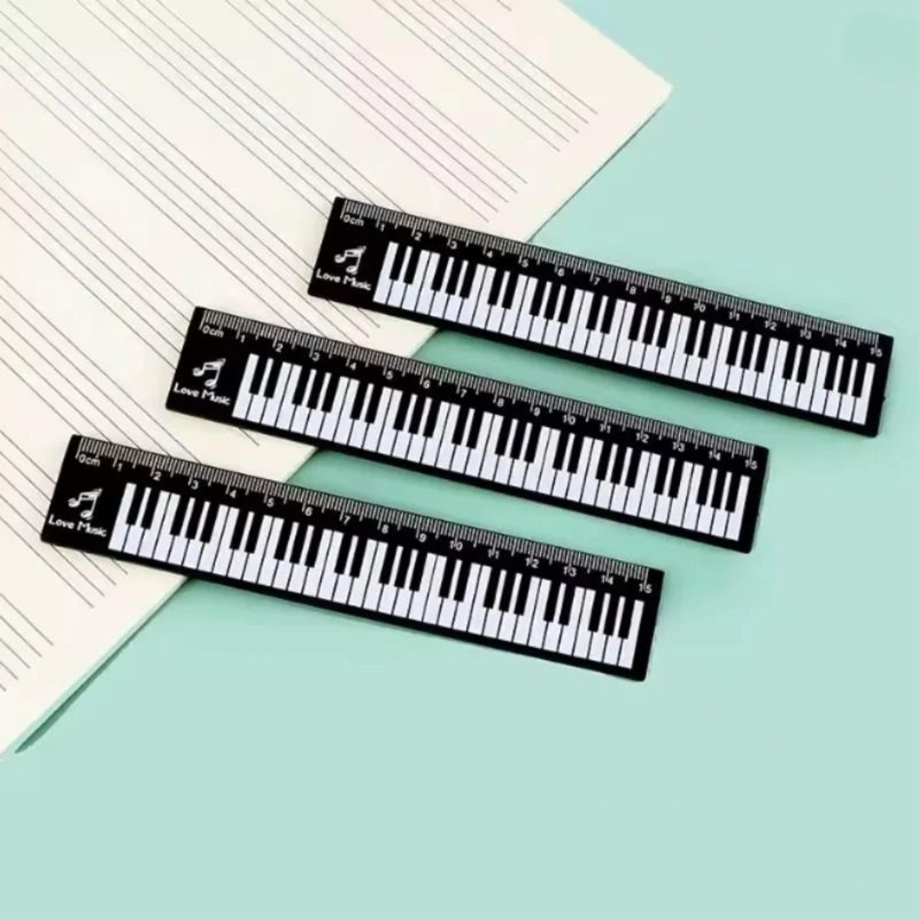 Creative Music Ruler Piano Design Measuring Tool  Bookmark 7