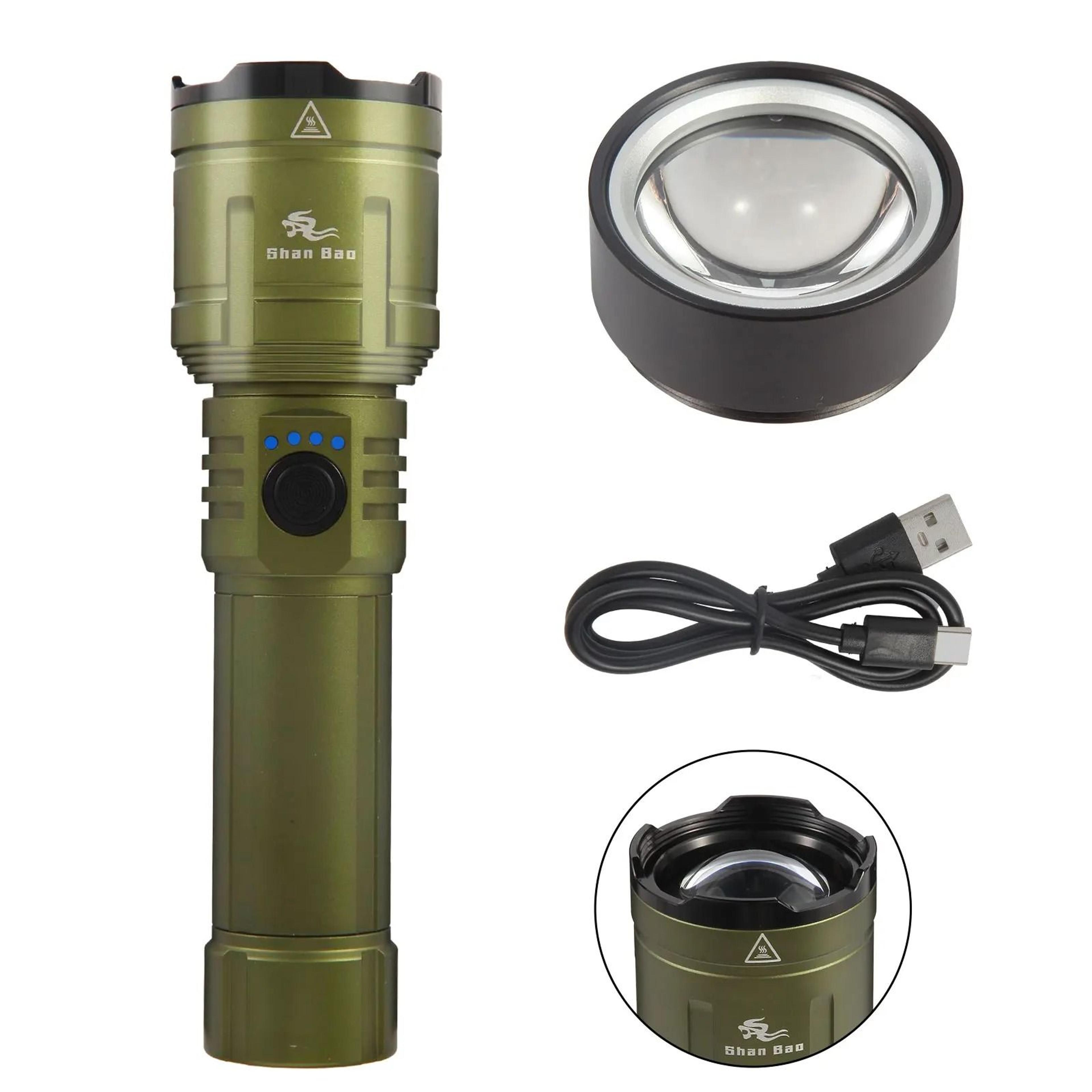 HighPerformance Zoom Flashlight  Professional Mountaineering Strong Light 2