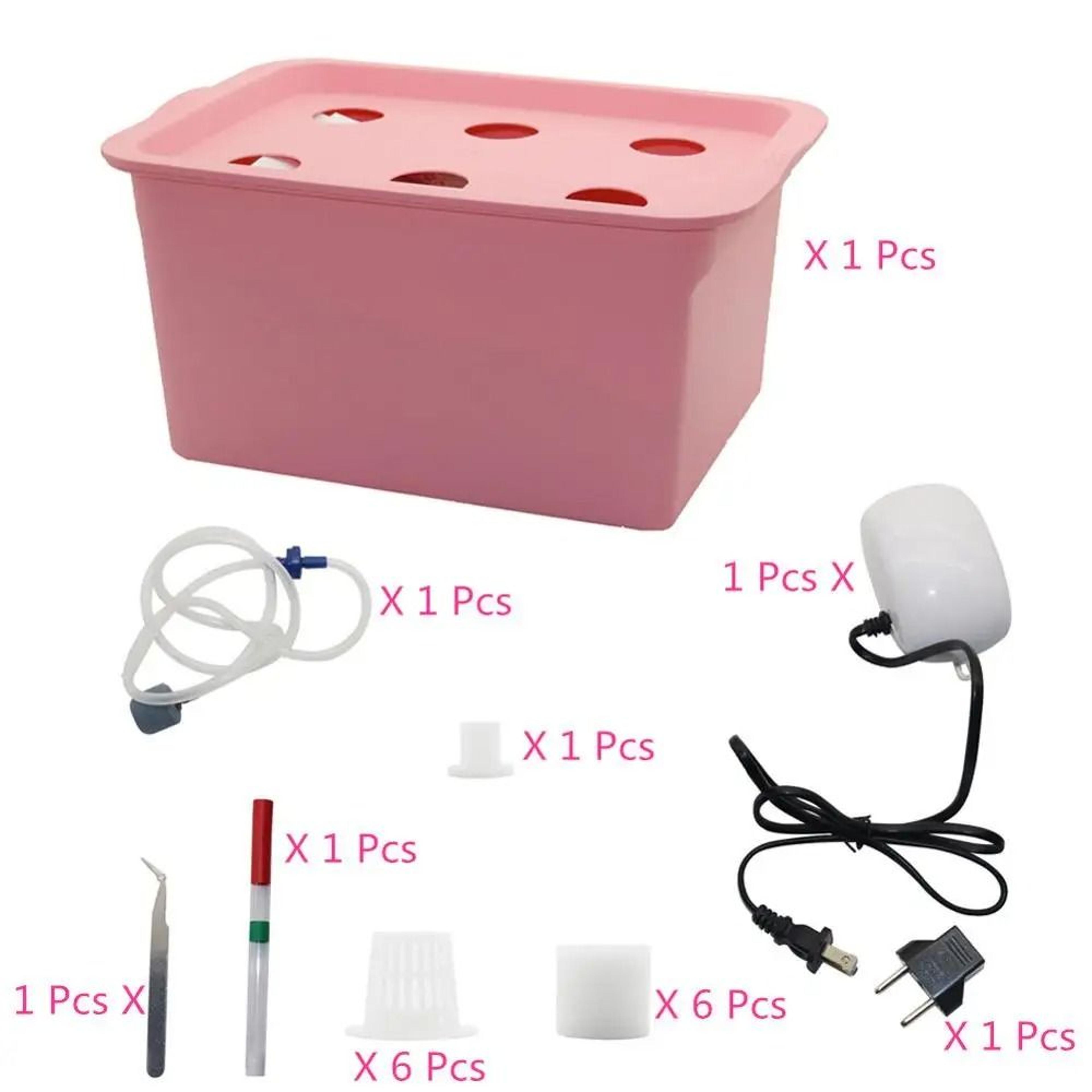 6Hole Indoor Hydroponic Growth Kit  Smart Deep Water Culture Garden Box 4