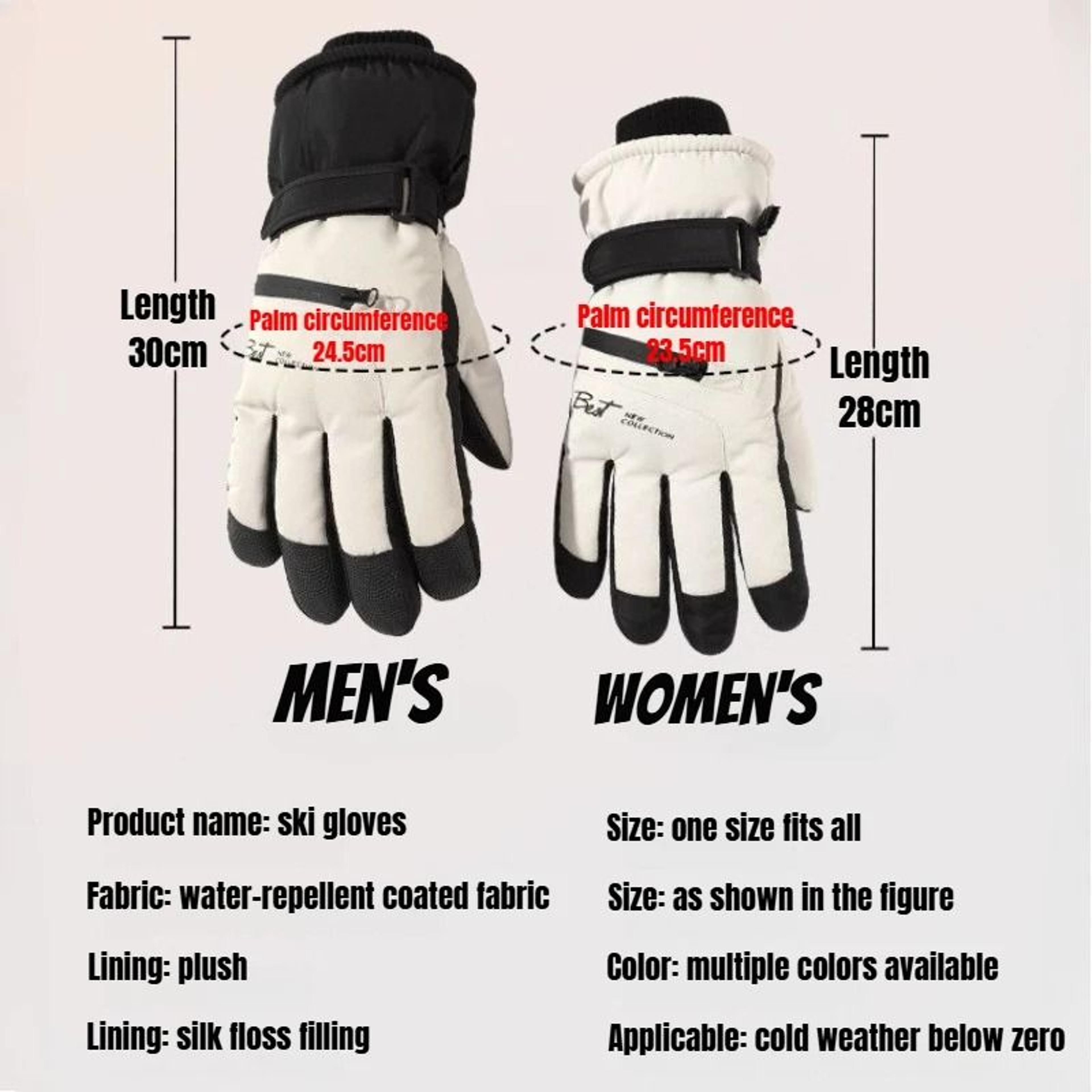 Winter Cycling  Ski Gloves  Waterproof Thermal Protection With Touchscreen Pocket 2