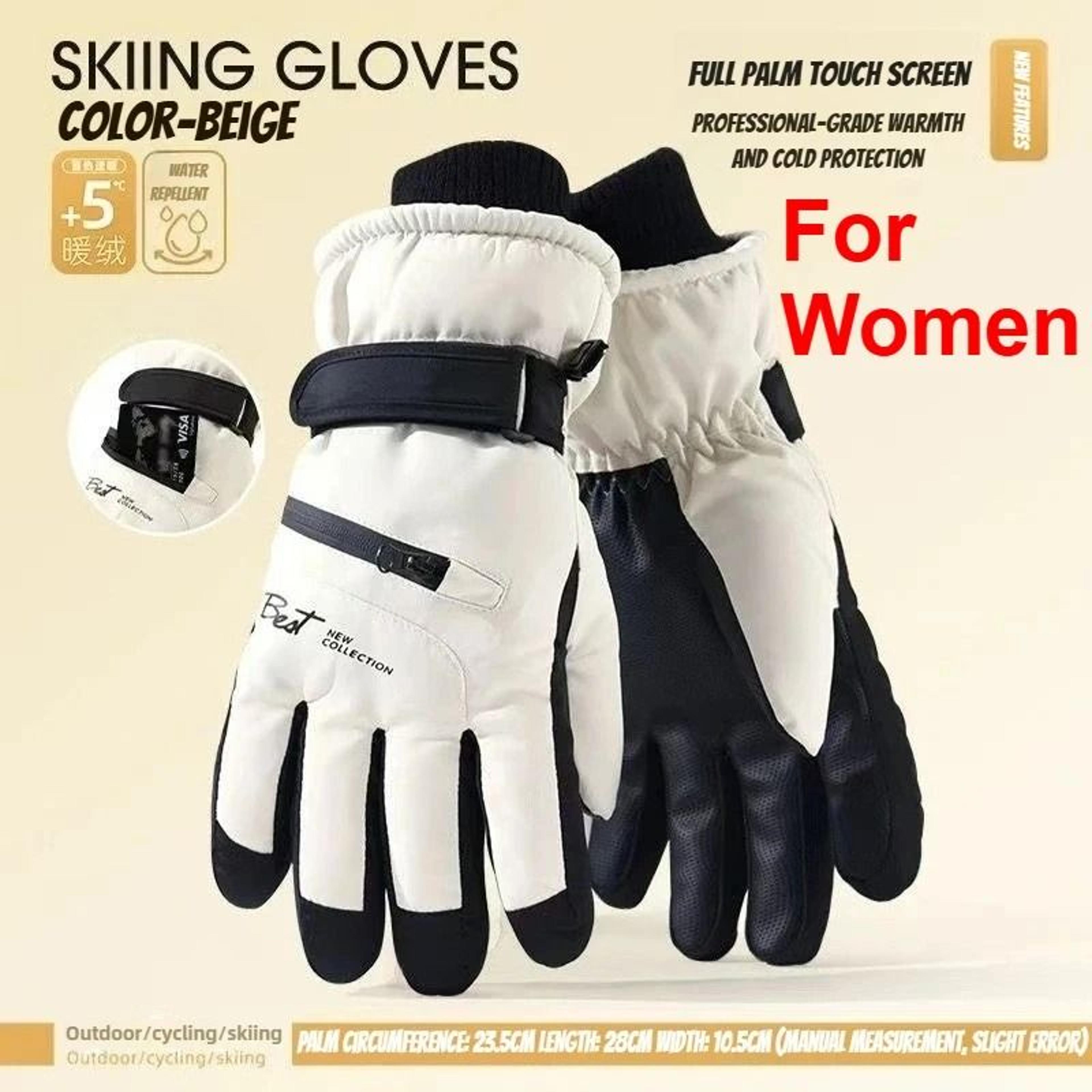 Winter Cycling  Ski Gloves  Waterproof Thermal Protection With Touchscreen Pocket 8