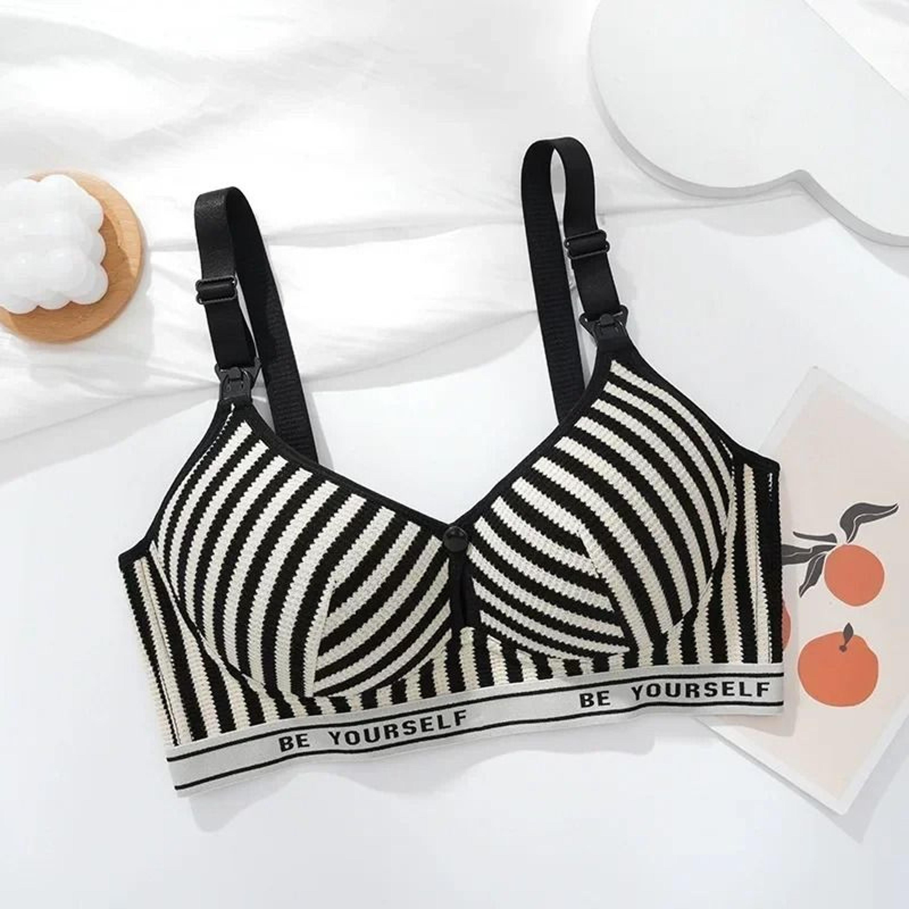 Womens Cotton Maternity Nursing Bra  Wireless Comfort For Breastfeeding 0
