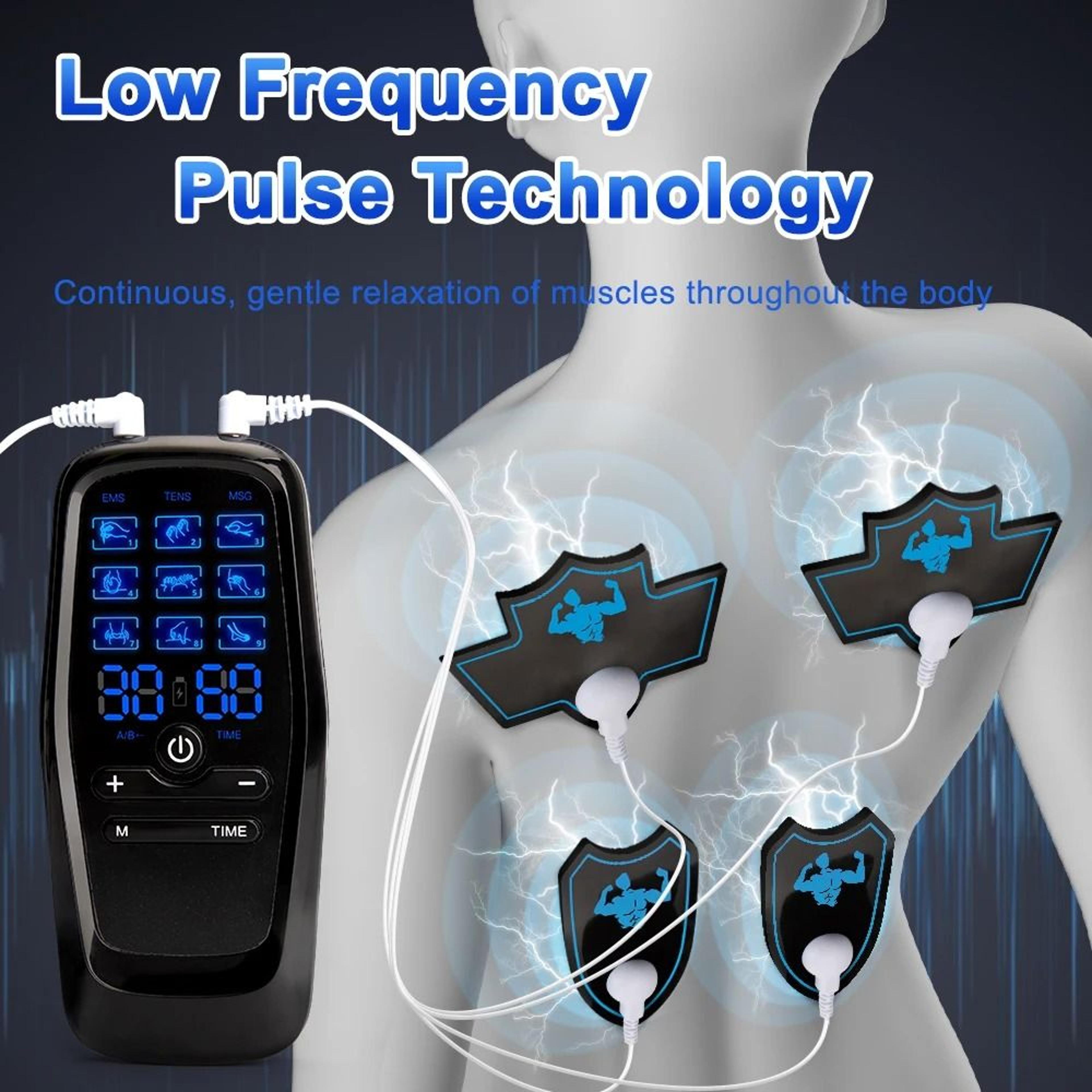 Electric 9Mode Digital Therapy Muscle Stimulator  TENS  EMS Pulse Massager 2