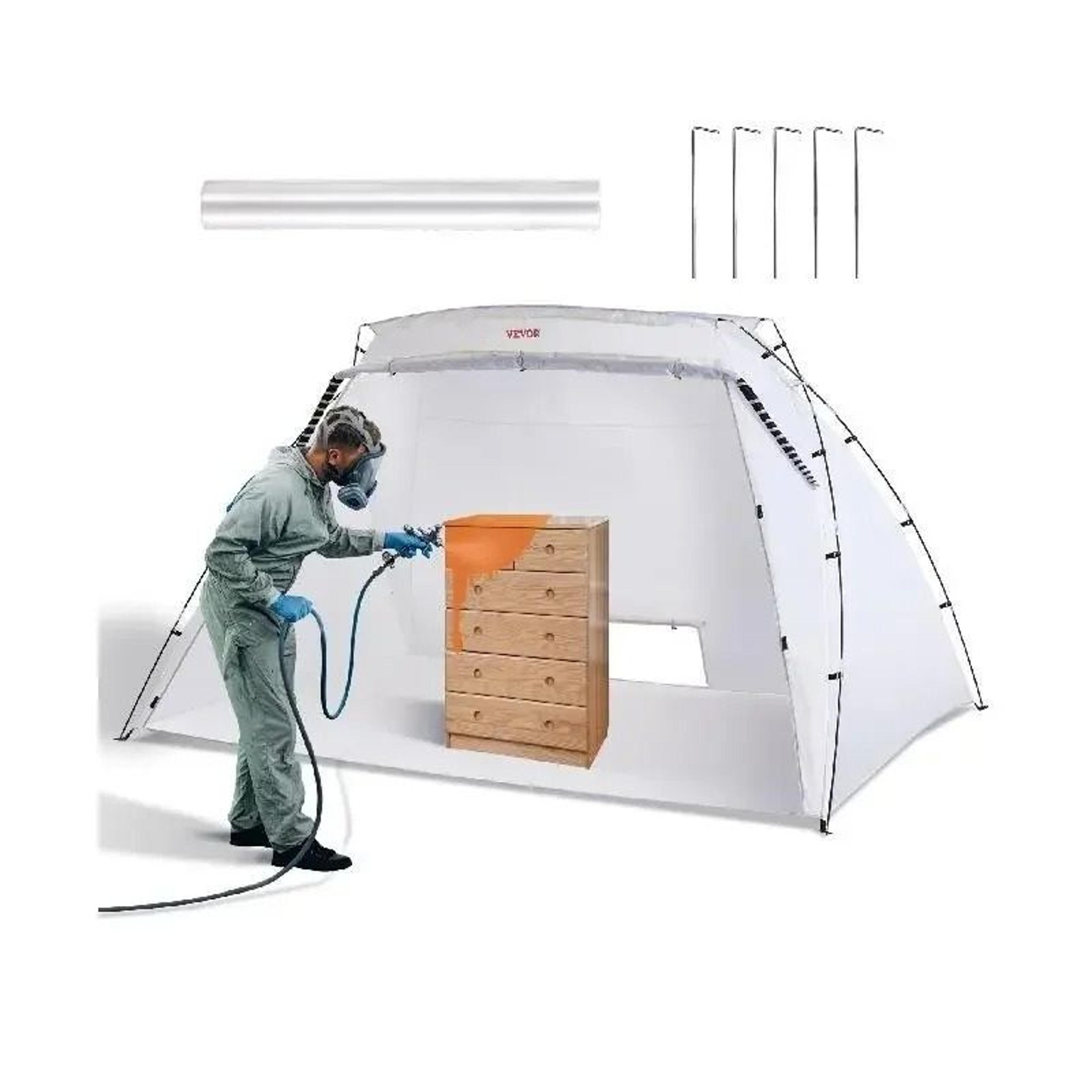 Portable Paint Booth Shelter  Foldable Spray Painting Tent 0
