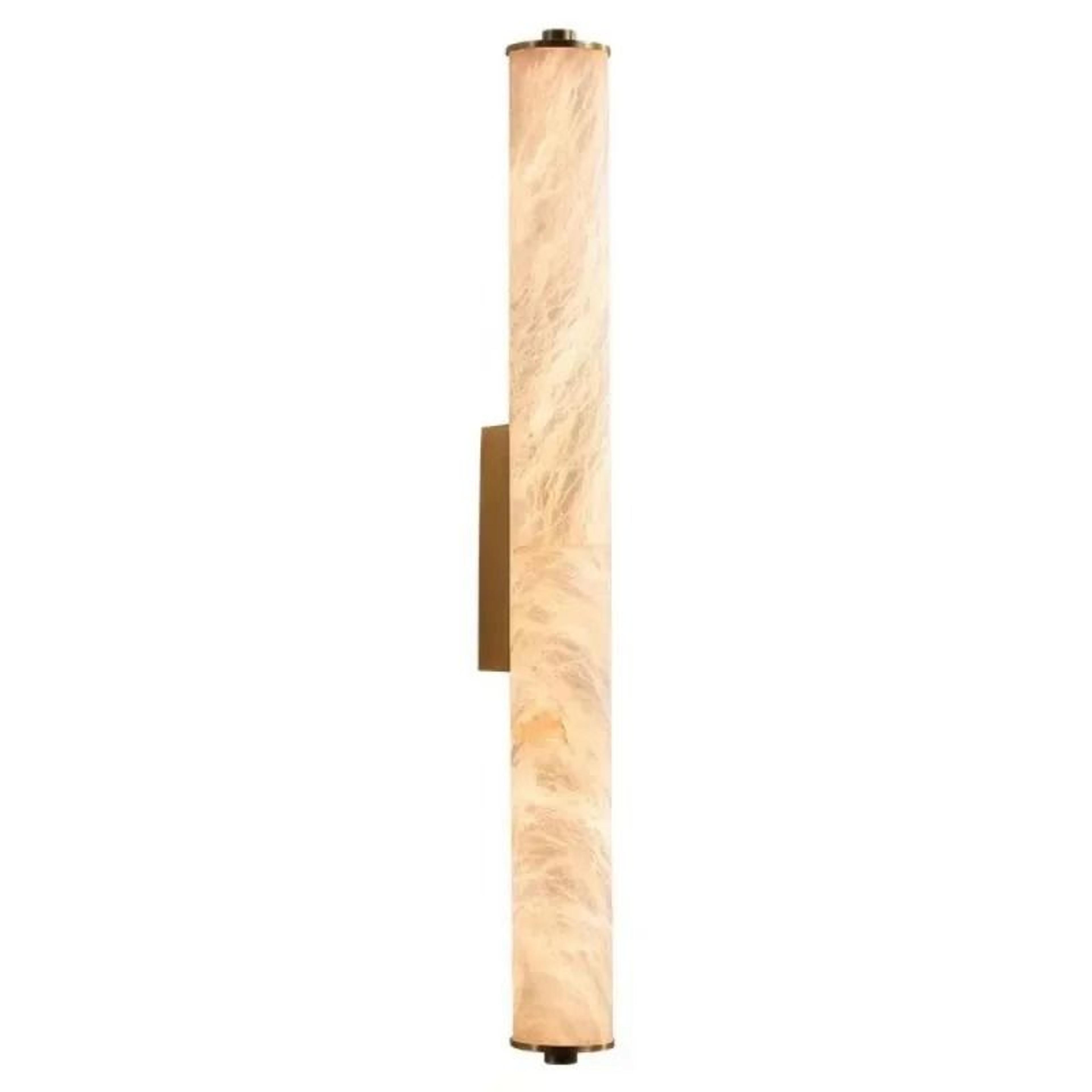 Full Copper Spanish Natural Snowflake Marble LED Wall Lamp 6