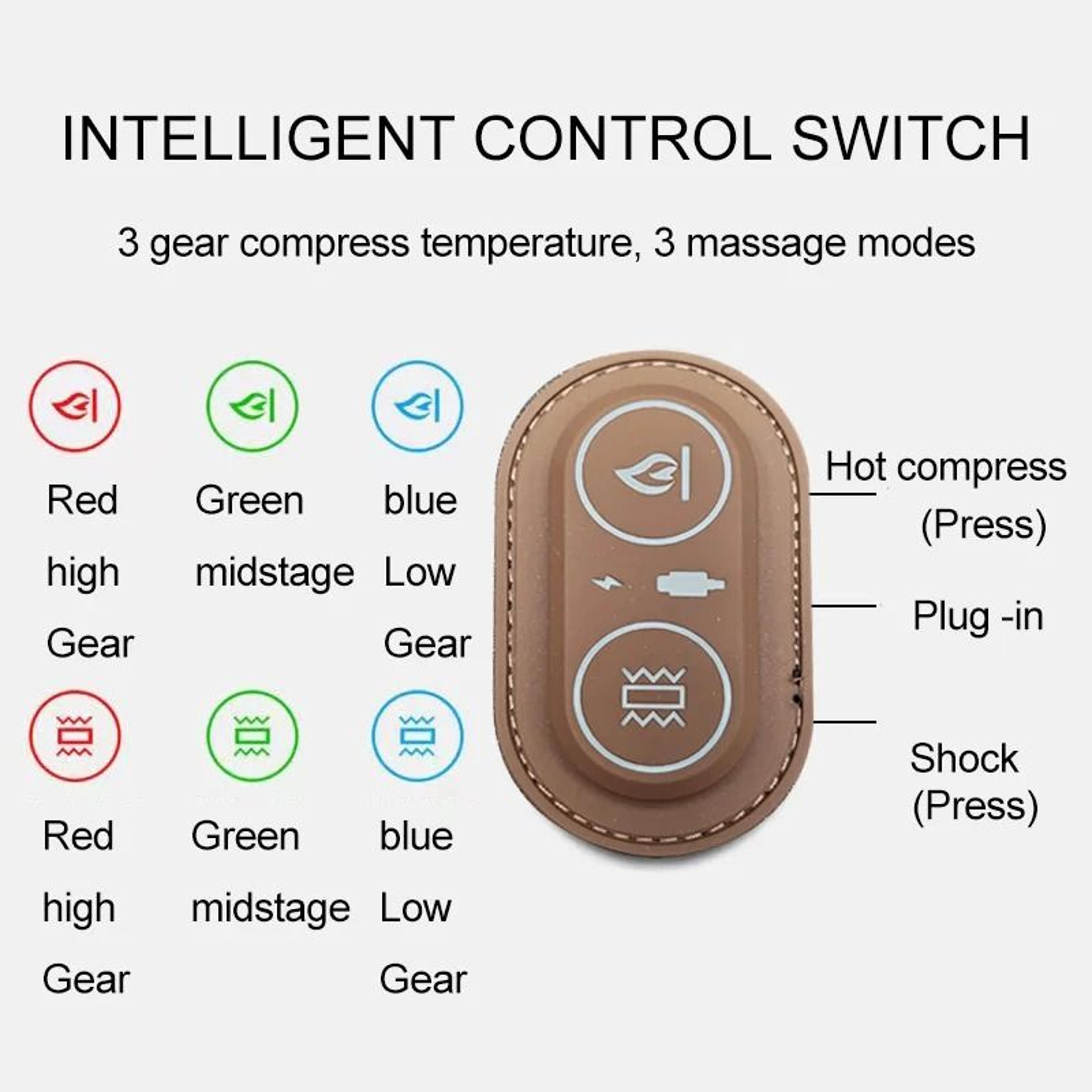 Heated Vibrating Waist Support Sleep Pad With Electric Massage 4