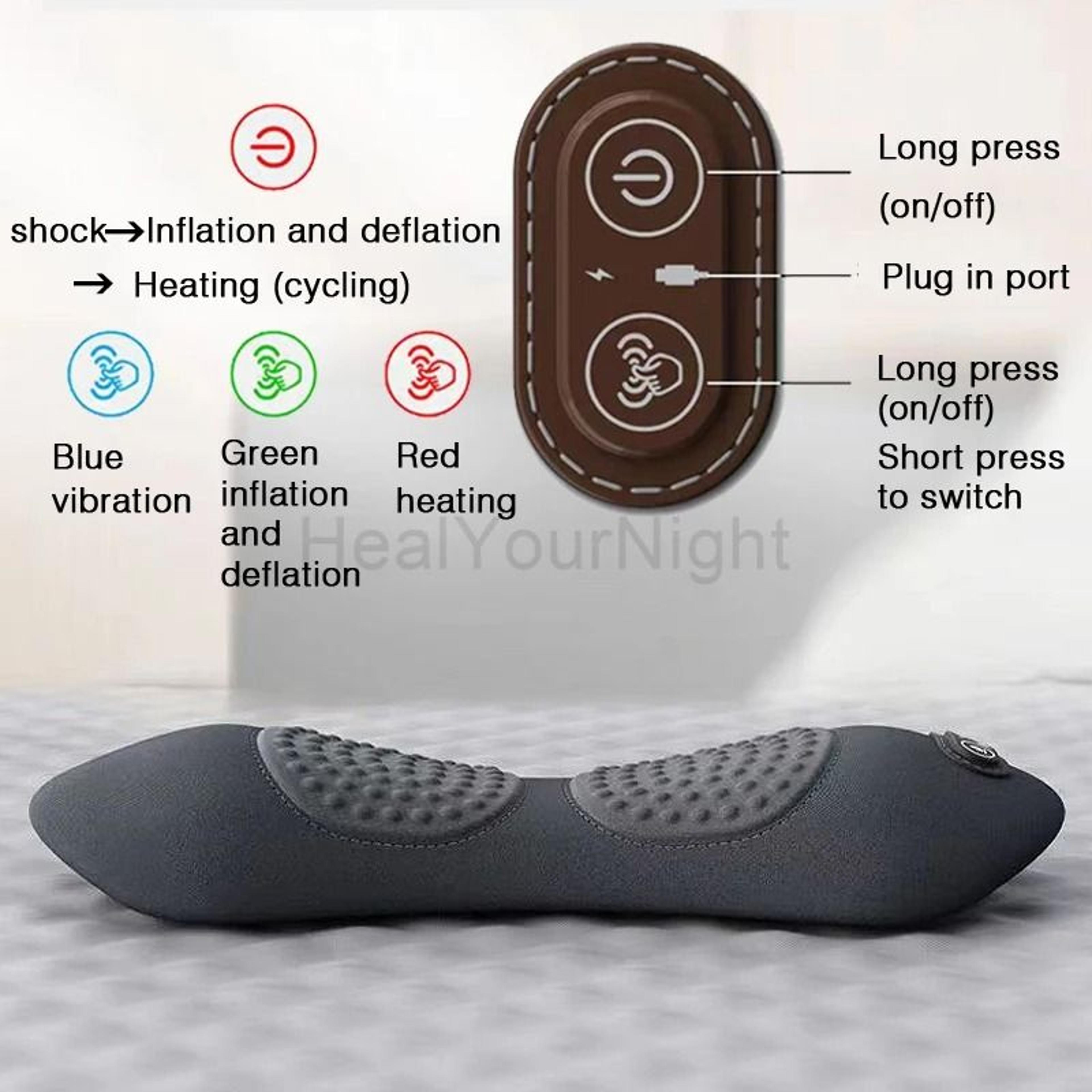 Heated Vibrating Waist Support Sleep Pad With Electric Massage 8