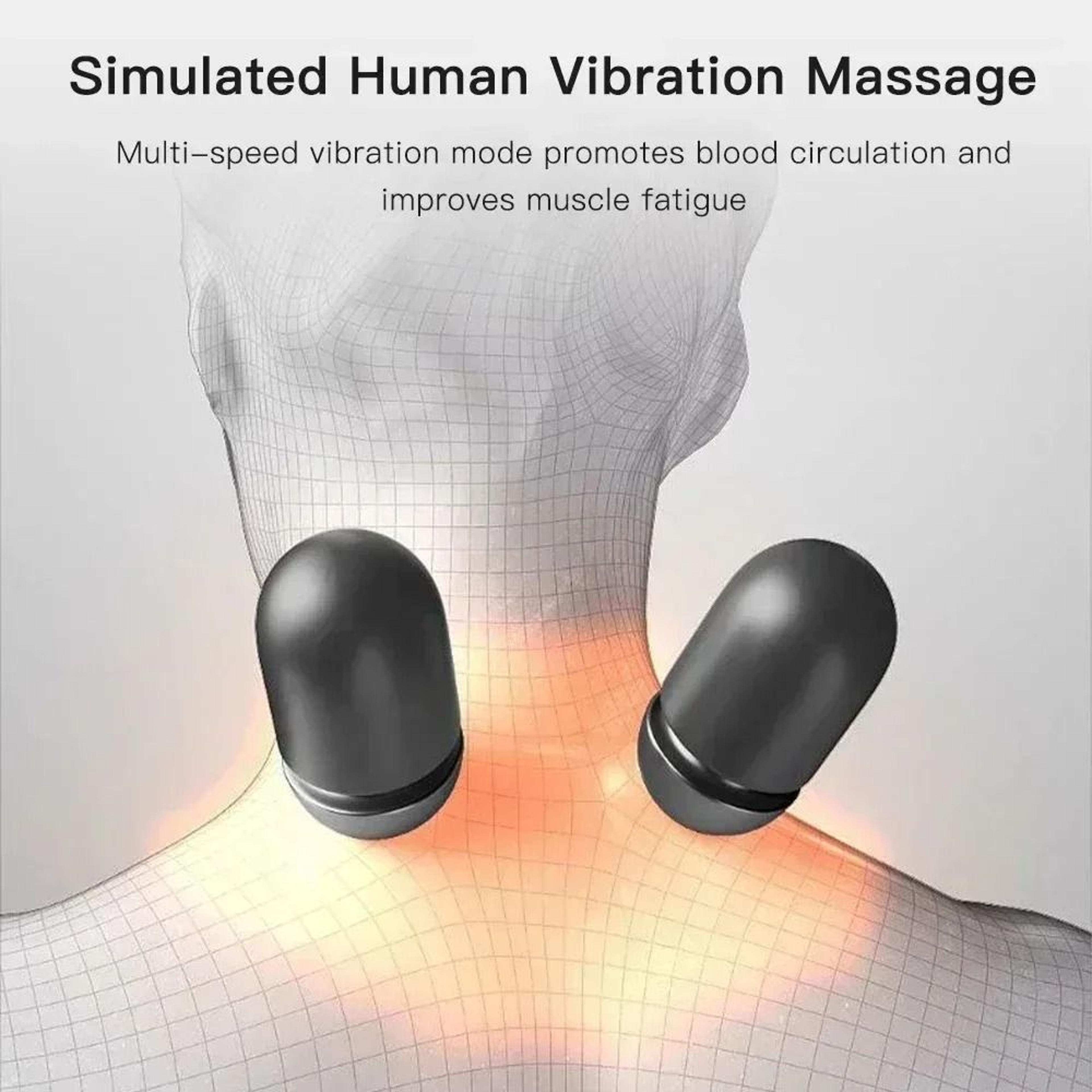Heated Neck And Shoulder Traction Massager With Electric Vibration 4