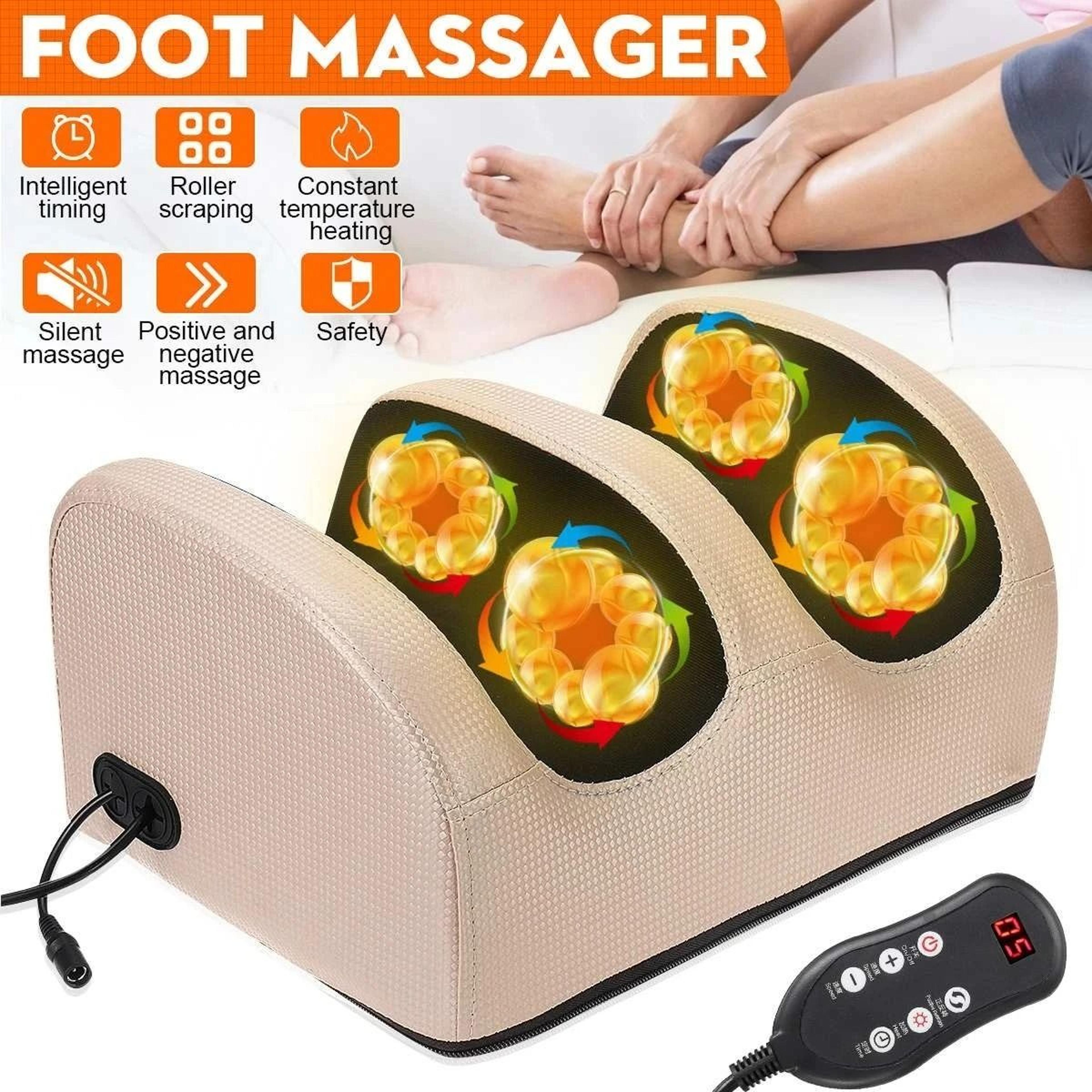 Heated Shiatsu Foot And Calf Massager With Remote Control 0