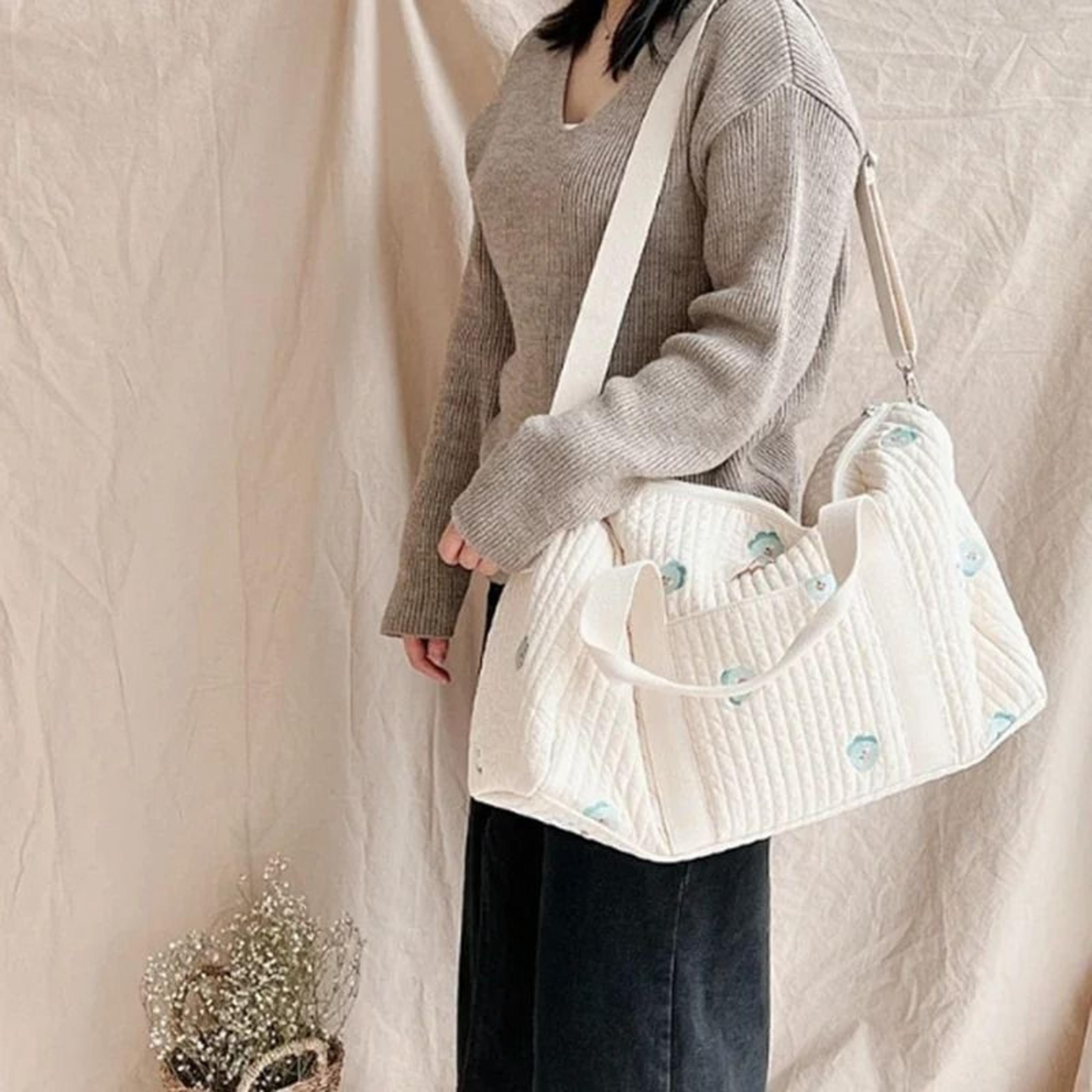 Little Bear Embroidered MultiFunctional Mommy Bag 4
