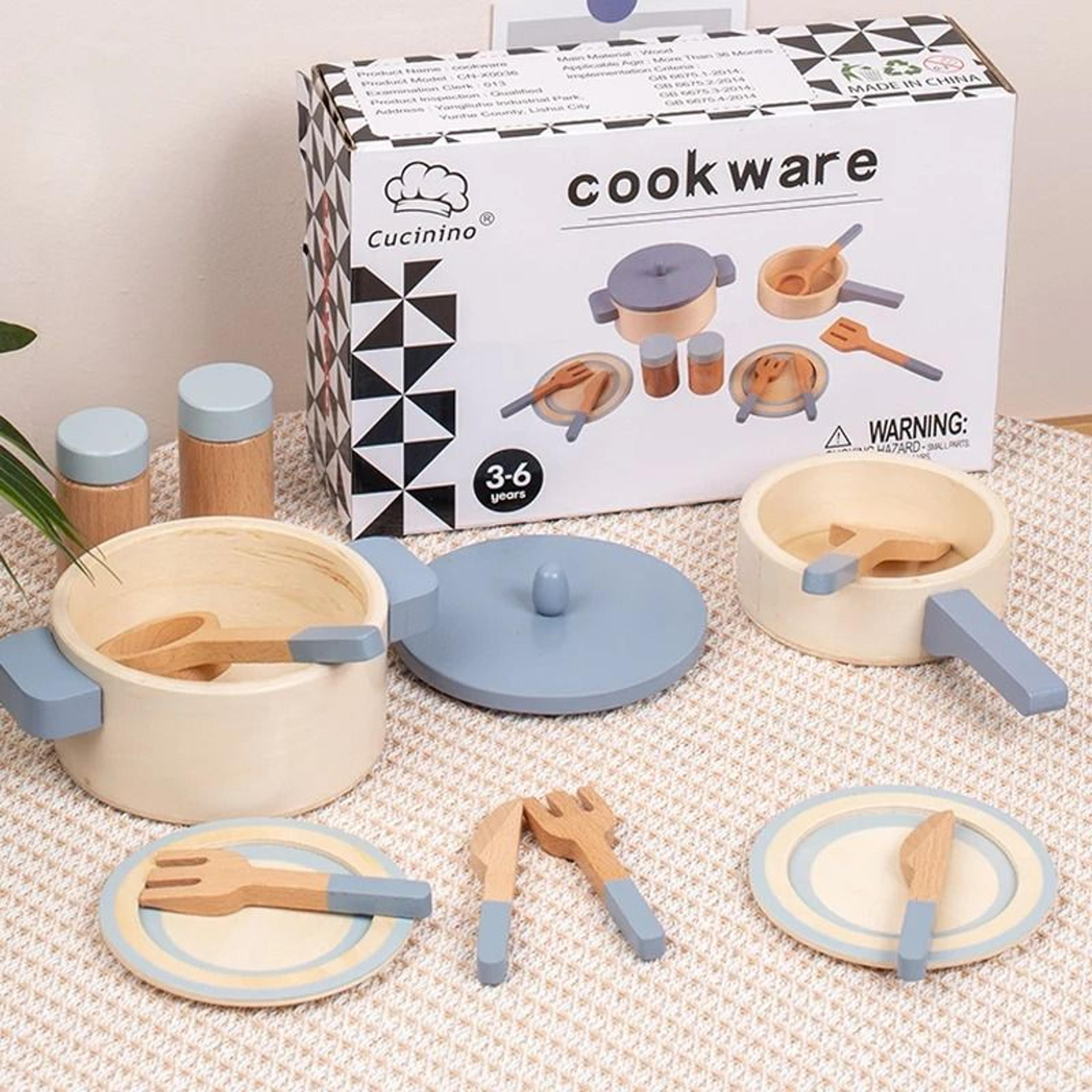 Premium Wooden Simulation Kitchen And Culinary Play Set 0