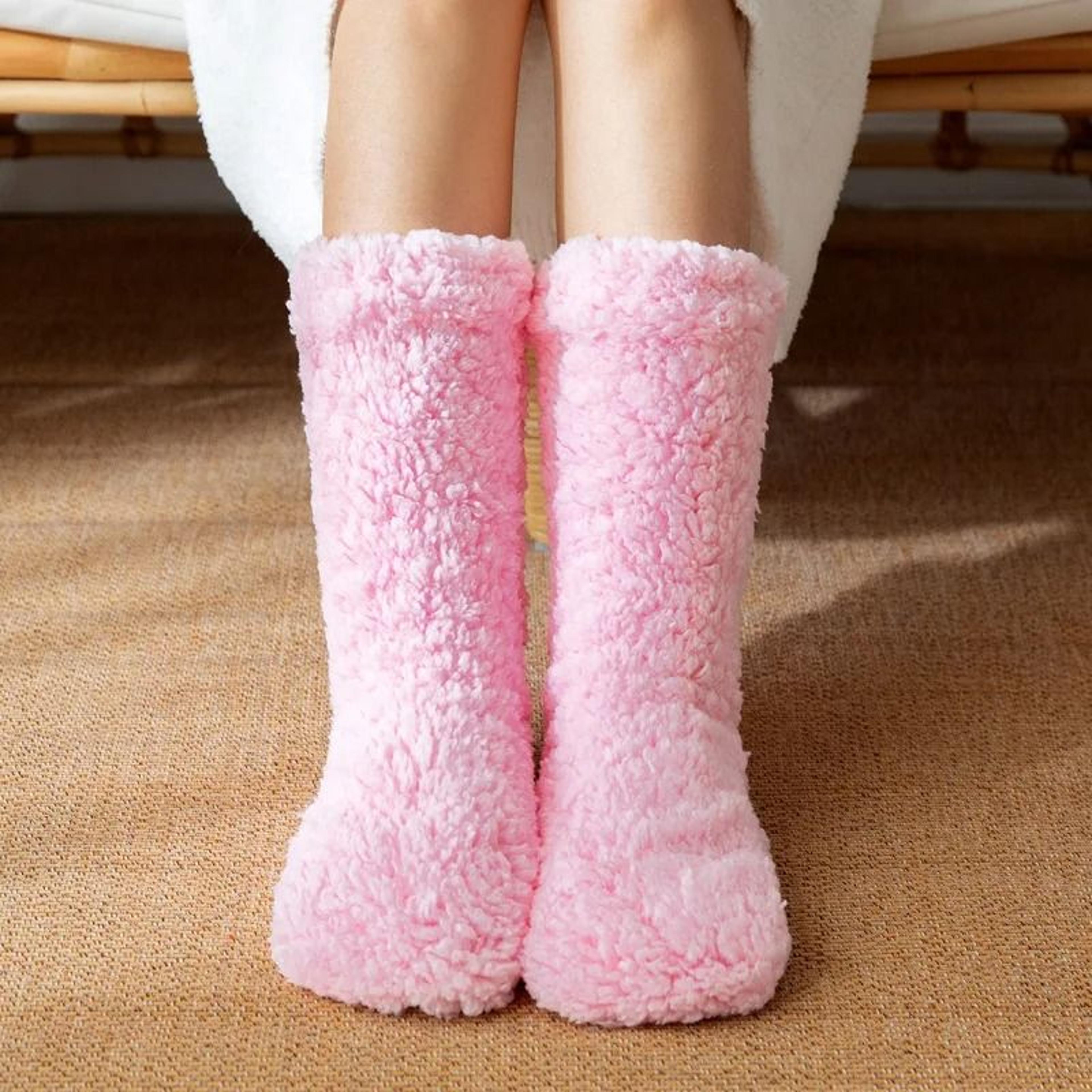 Thickened Winter Woven Thermal Cashmere Floor Socks 7