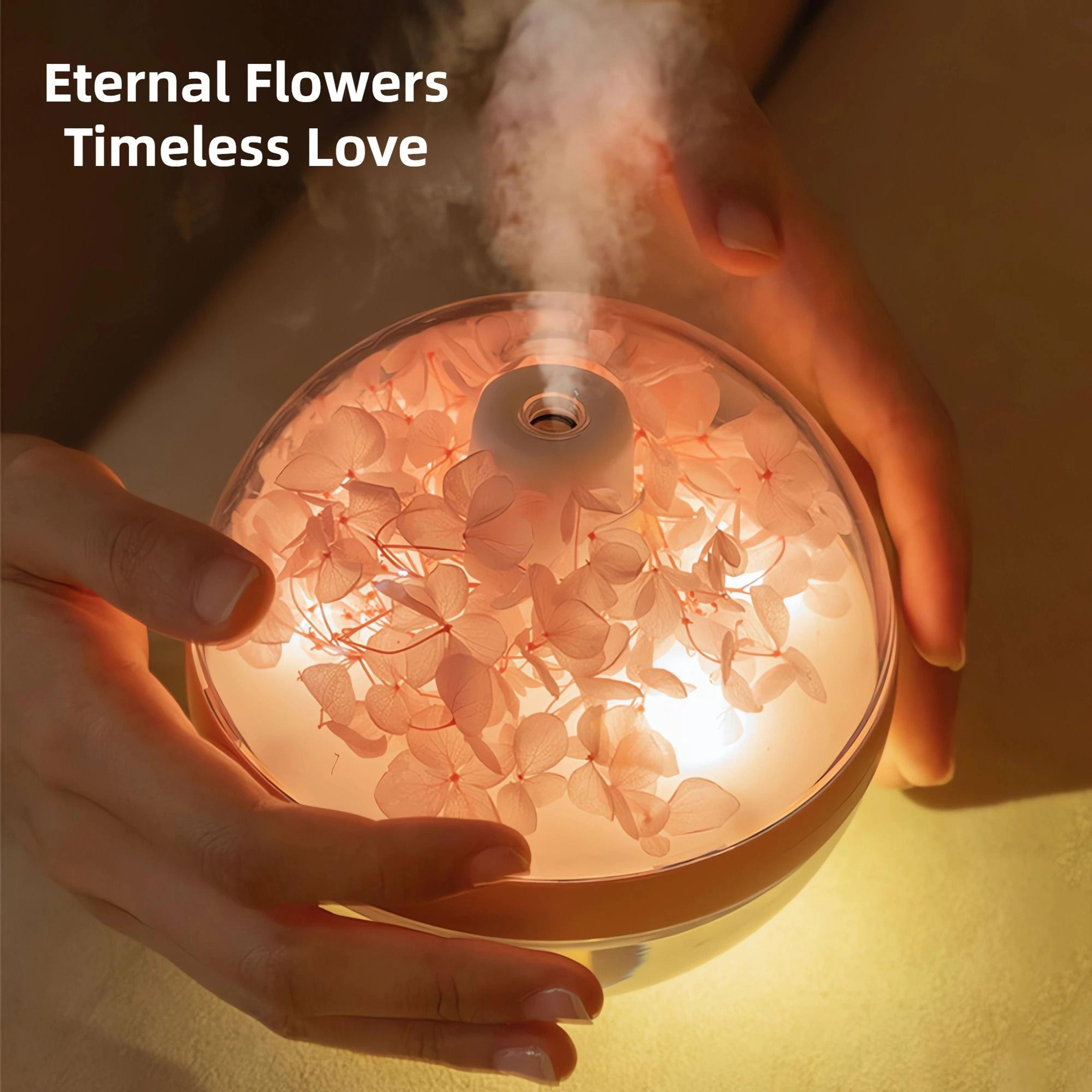 Eternal Flower Artistic Humidifier And Atmosphere Light 2