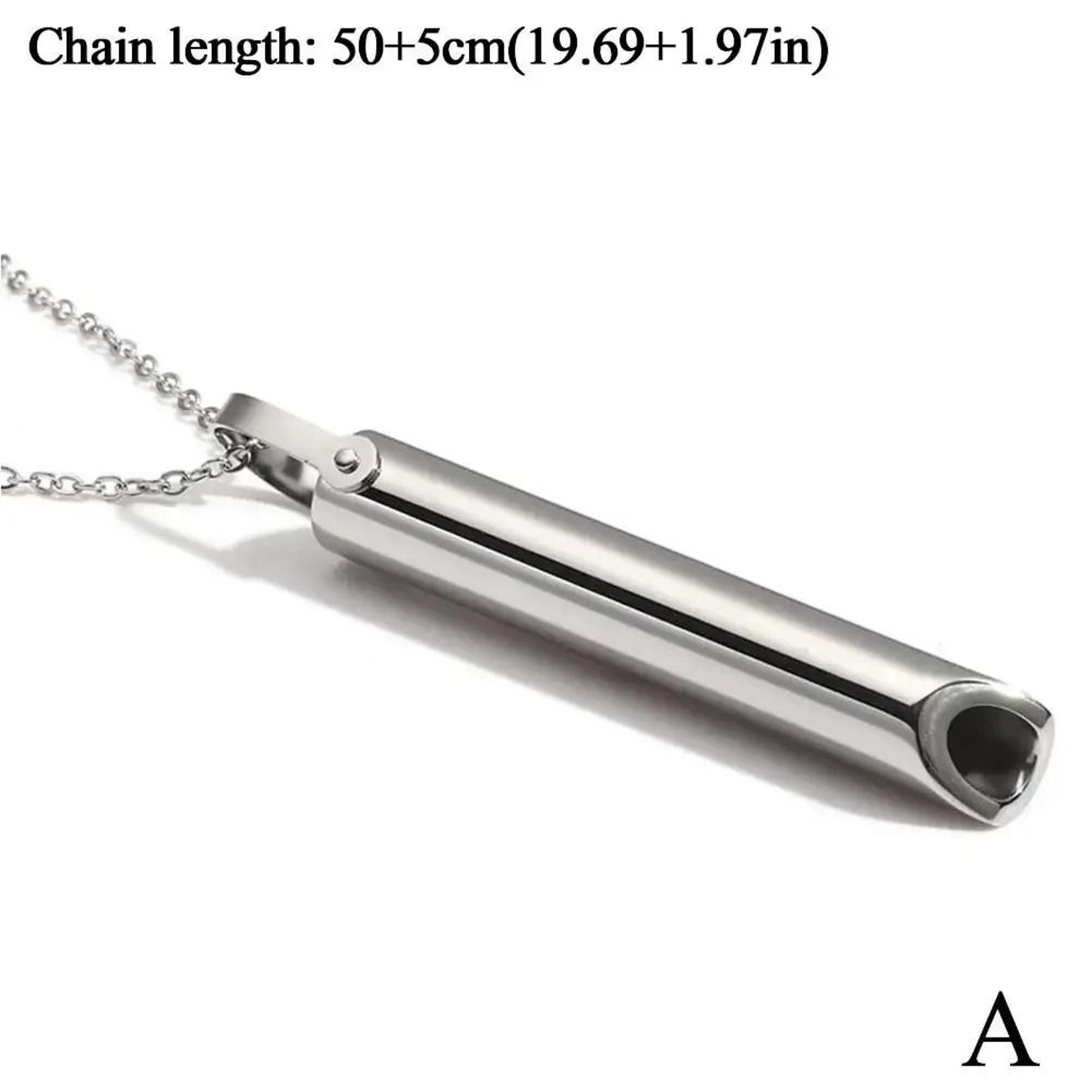 Stainless Steel Mindful Breathing Necklace 6