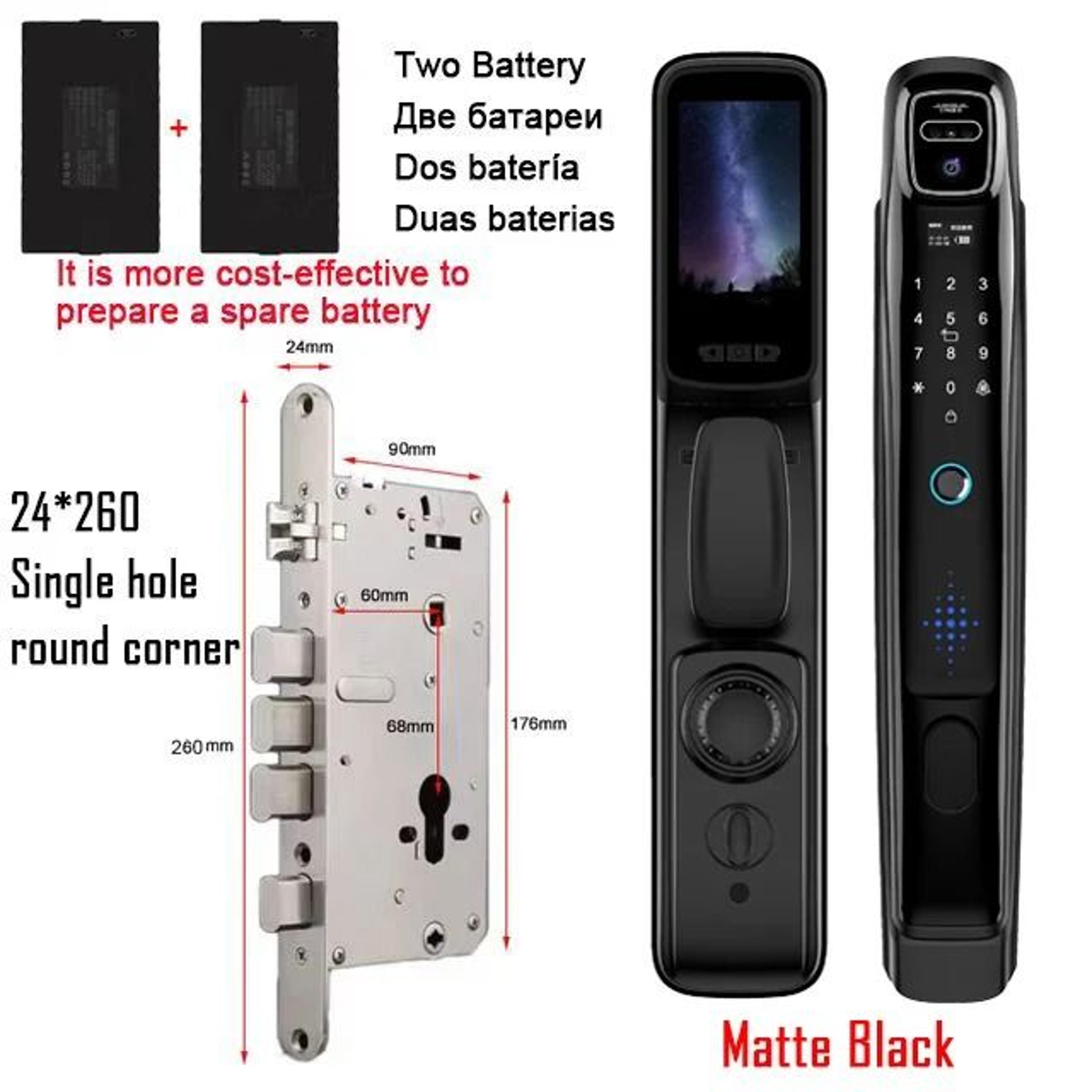 Face Recognition Smart Door Lock With Video Intercom 15